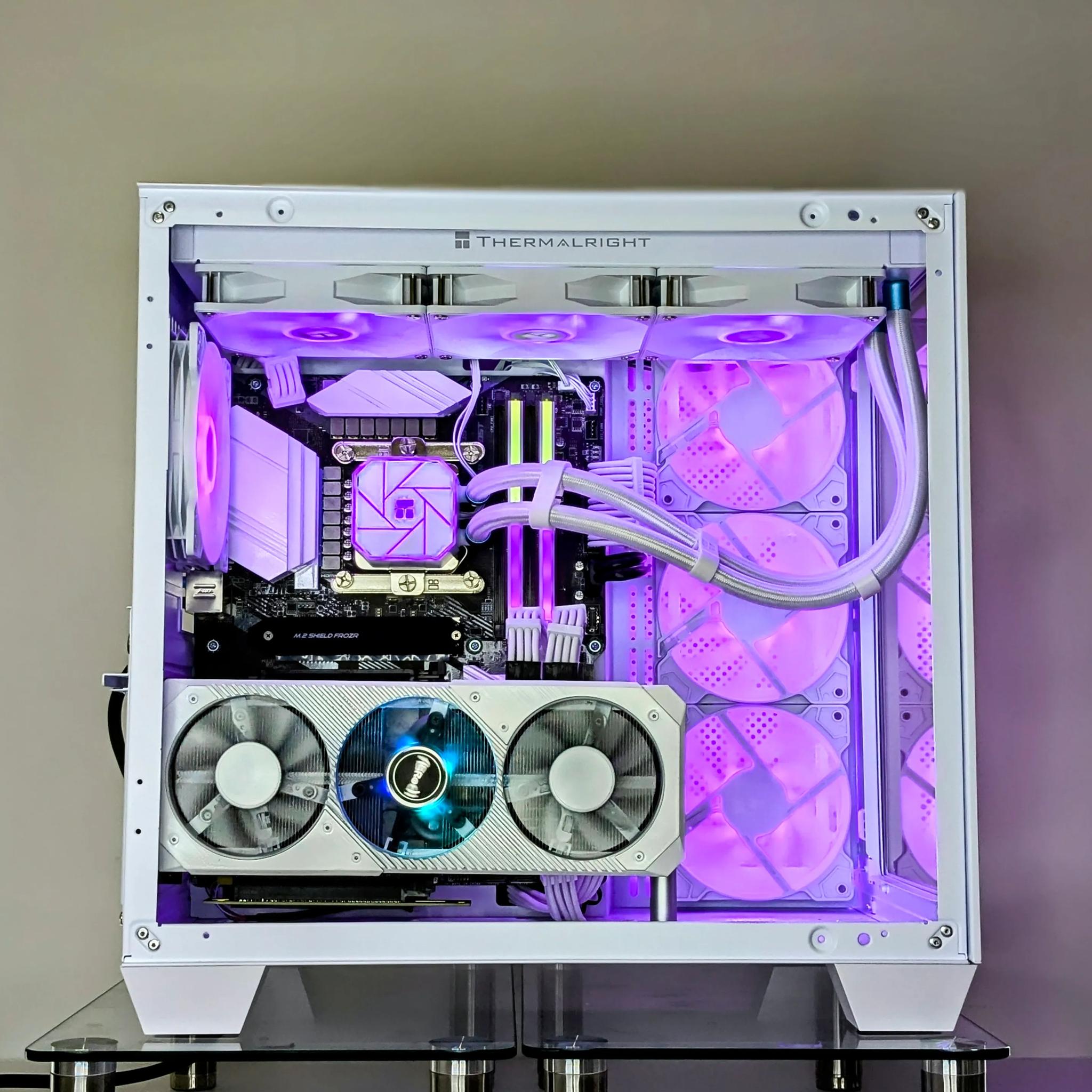 🤍 Liquid Cooled💧⚪️I5-10th GEN/Z490-A PRO🚀⚪️RX 5700XT⚪️1TB NVMe⚪️16GB RAM⚪️Windows 11 Pro
