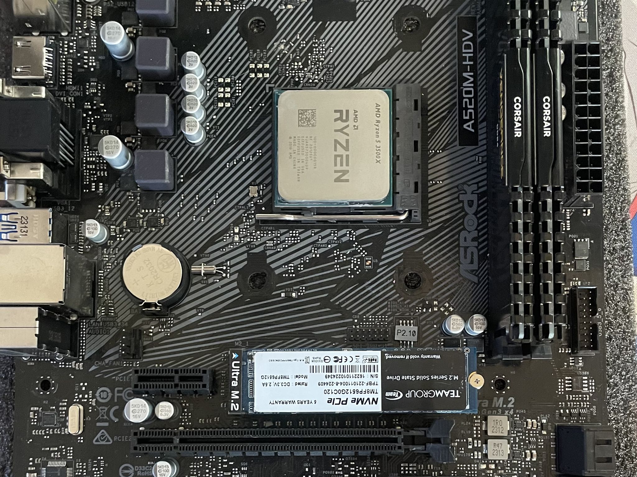 RYZEN 5 3500x CPU MOBO RAM STORAGE BUNDLE