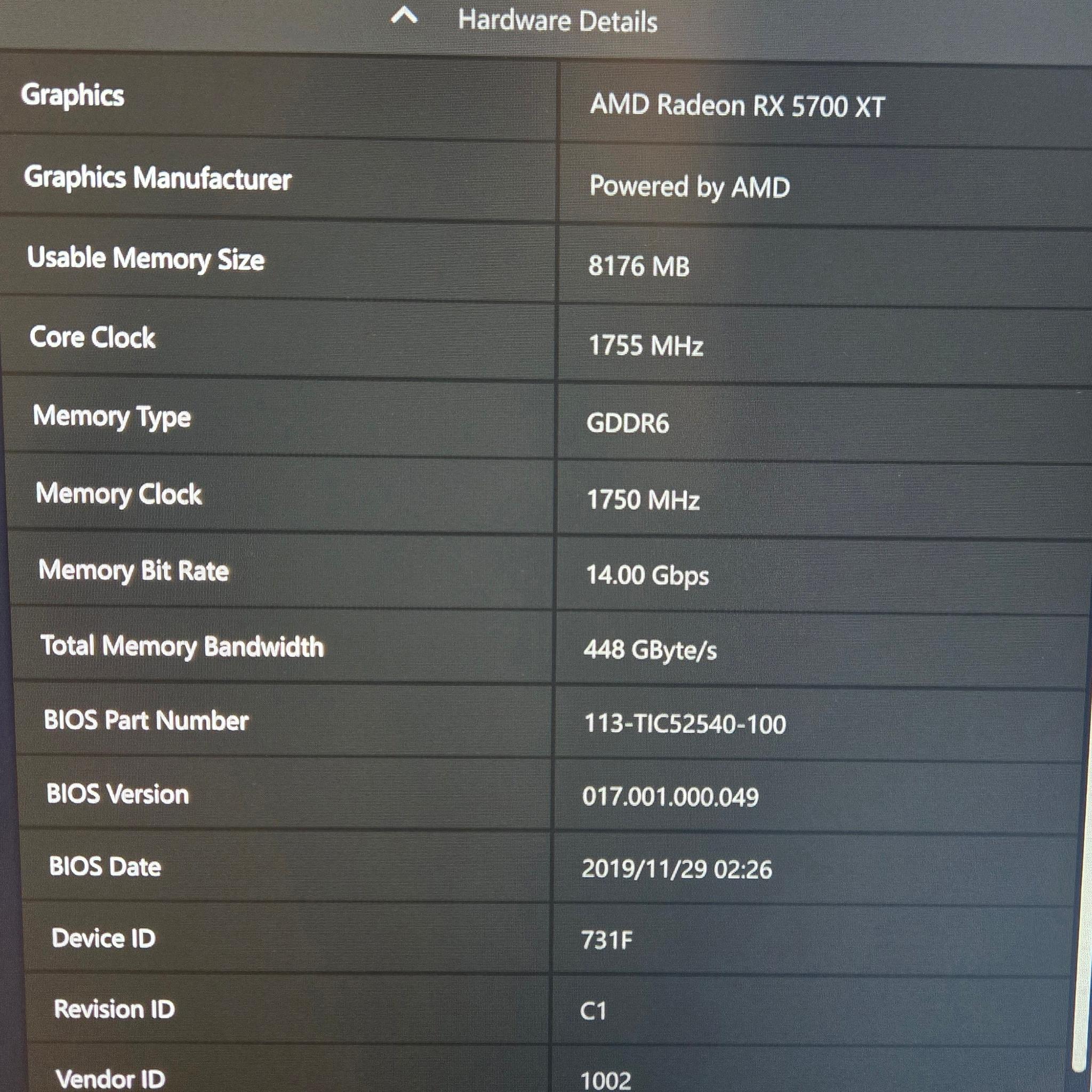 AMD Radeon RX 5700 XT