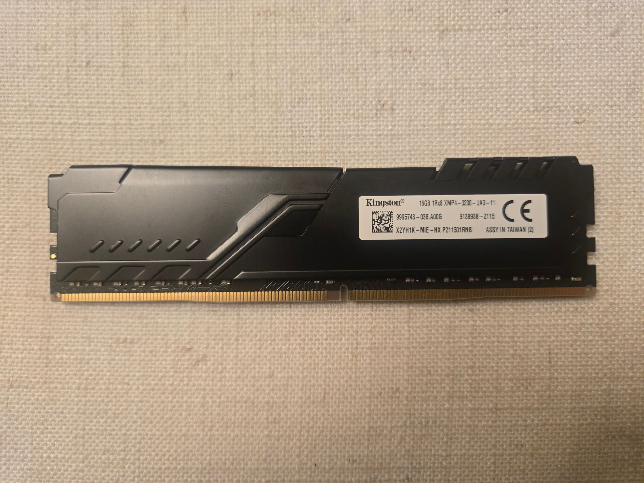 16GB DDR4-3200 (Kingston HyperX Fury) - Used