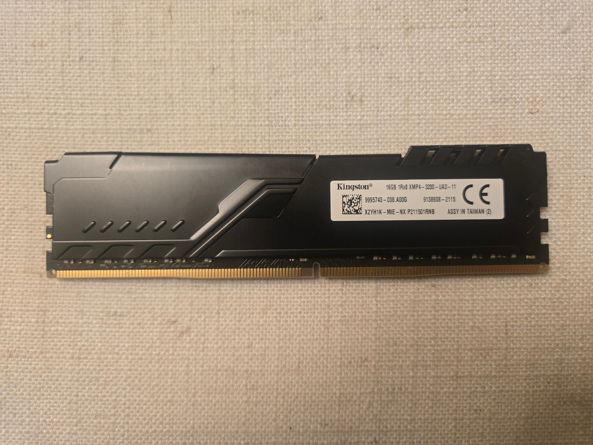 16GB DDR4-3200 (Kingston HyperX Fury) - Used