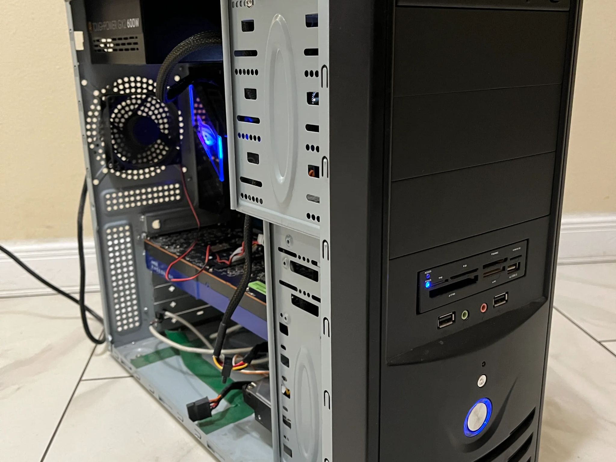 🖥️ Sleeper Gaming PC - Intel i5-11400F, AMD W5700 8GB, 16 GB RAM, 1 TB Storage, High Performance PC