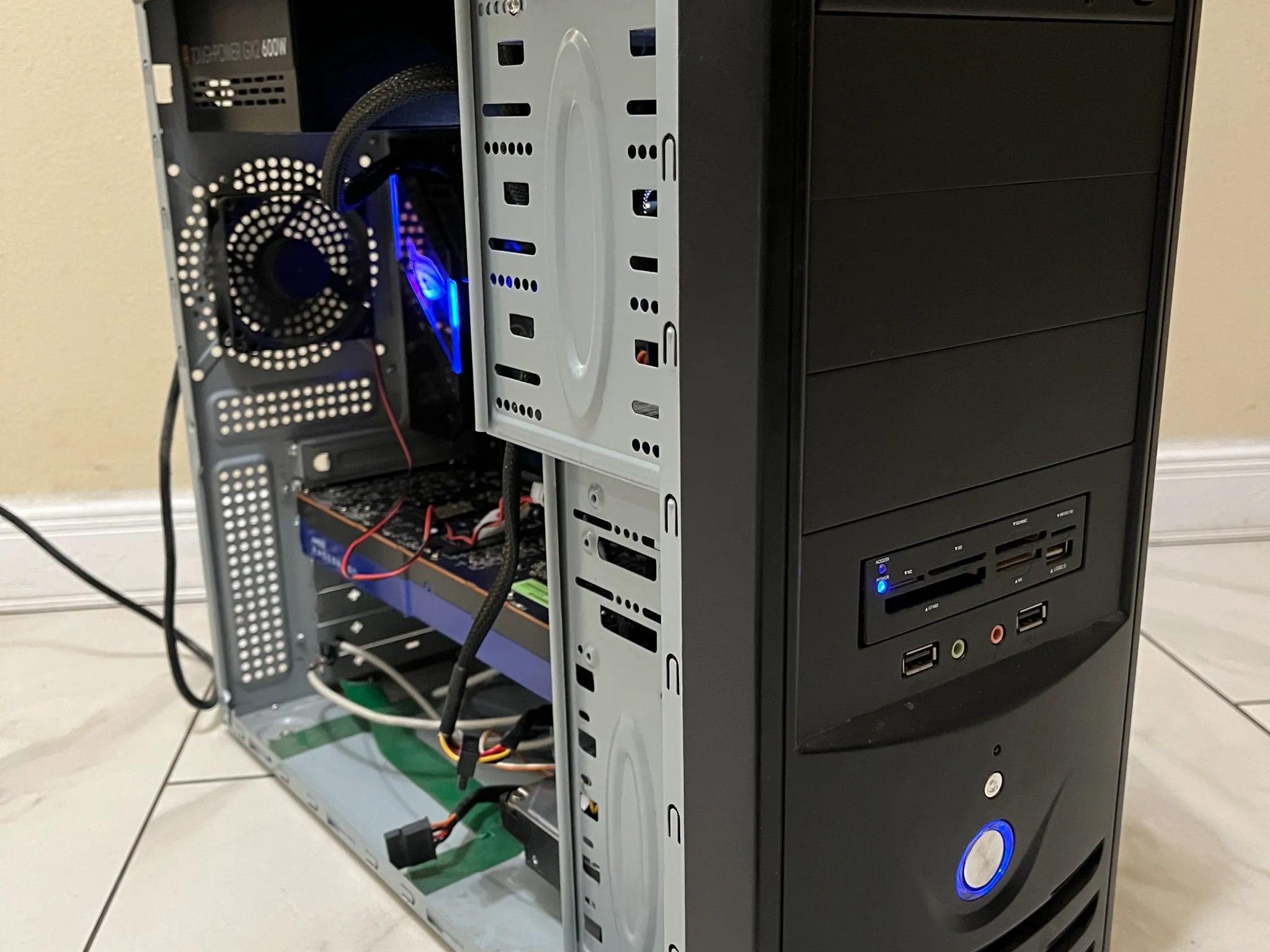 🖥️ Sleeper Gaming PC - Intel i5-11400F, AMD W5700 8GB, 16 GB RAM, 1 TB Storage, High Performance PC