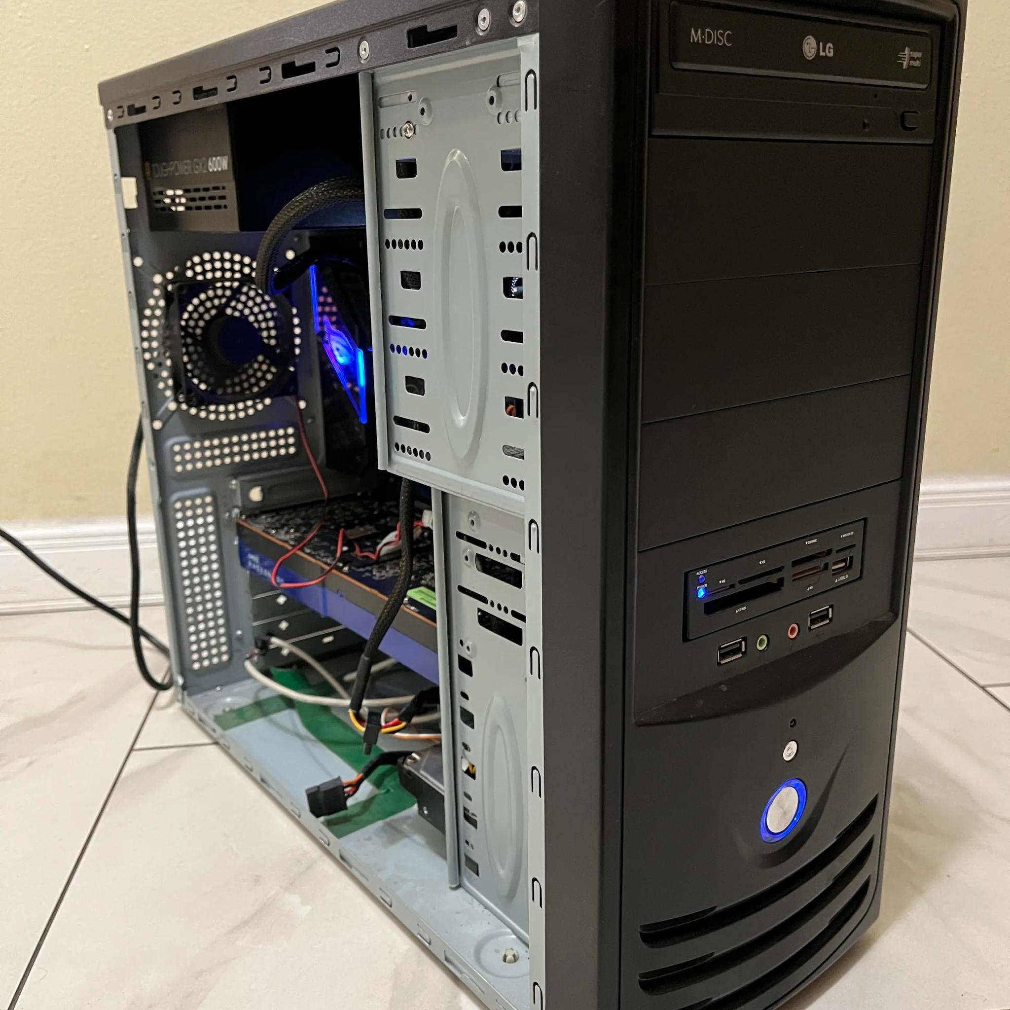 🖥️ Sleeper Gaming PC - Intel i5-11400F, AMD W5700 8GB, 16 GB RAM, 1 TB Storage, High Performance PC