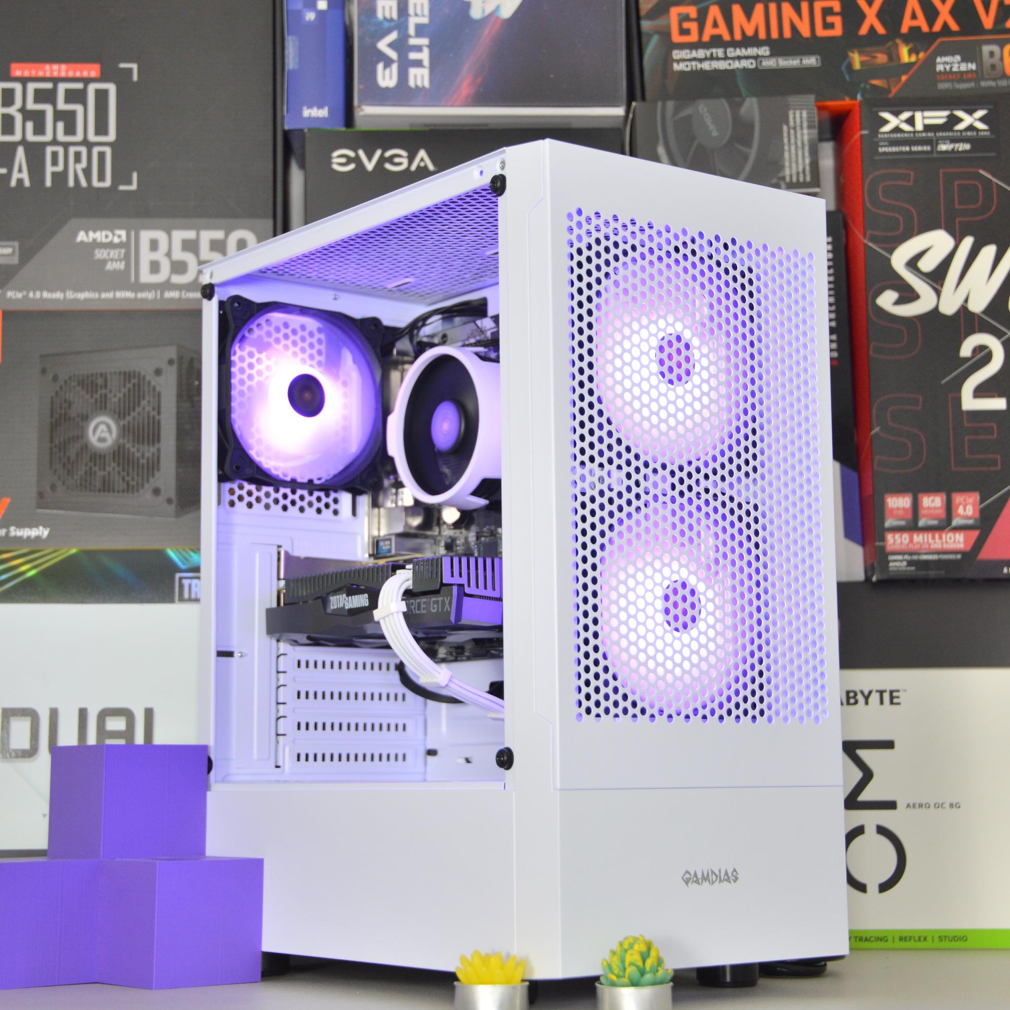 ⚪🟣| GTX 1660 Ti 6GB | RYZEN 5 3500 | 16GB DDR4 RAM | 512 GB NVME SSD | Violet Skies |