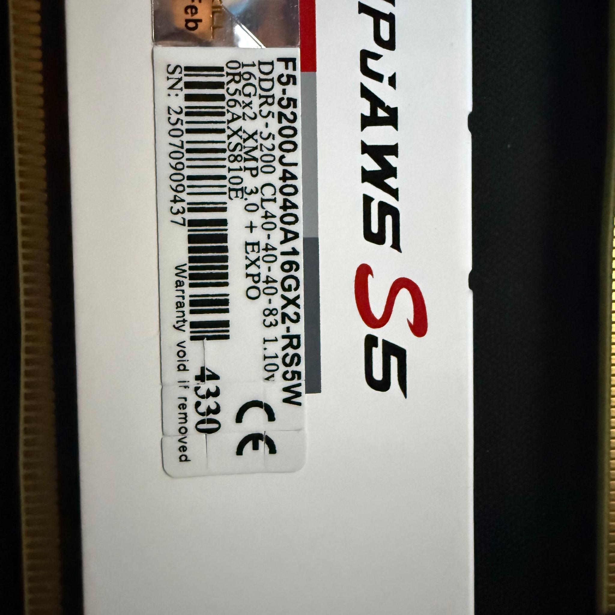DDR5 PRIJAWS S5 16X2 XMP