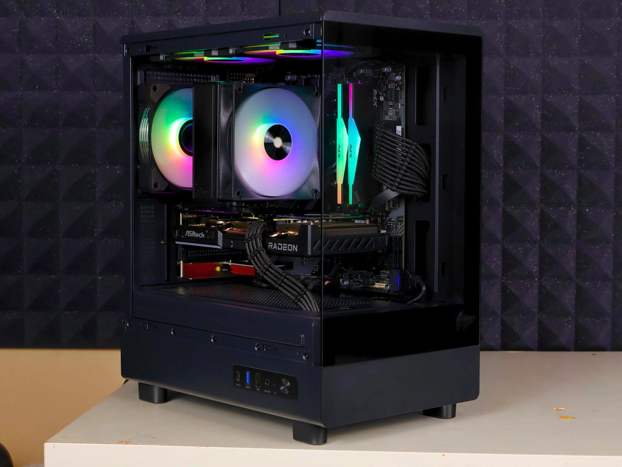 ⚫ Ryzen 5 7600X/RX 9060XT 16GB Gaming/Streaming PC ⚫