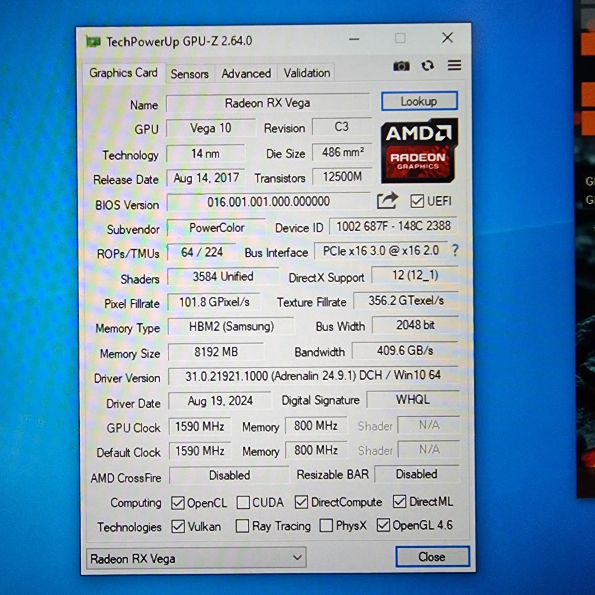 AMD PowerColor Red Devil RX Vega 56 OC 8GB In Box