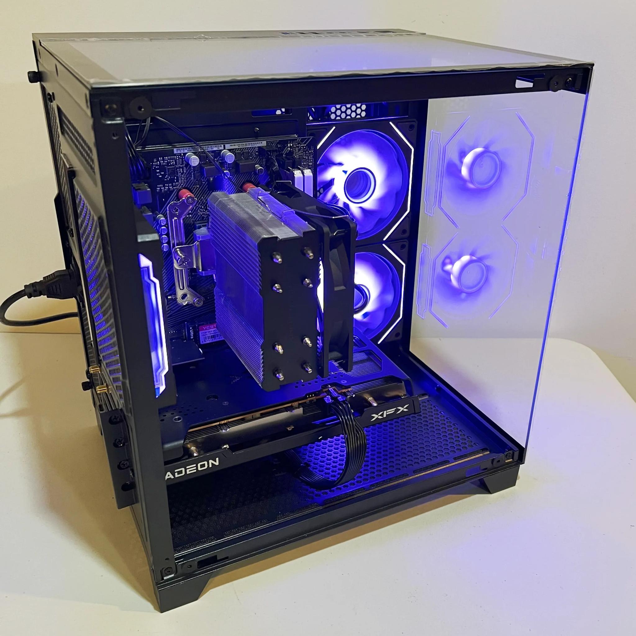 🔥SALE🔥 R5-5600|RX 6600|16GB RAM|1TB M.2||WIFI|ARGB Fans| -DepxTech Pre-Built PC