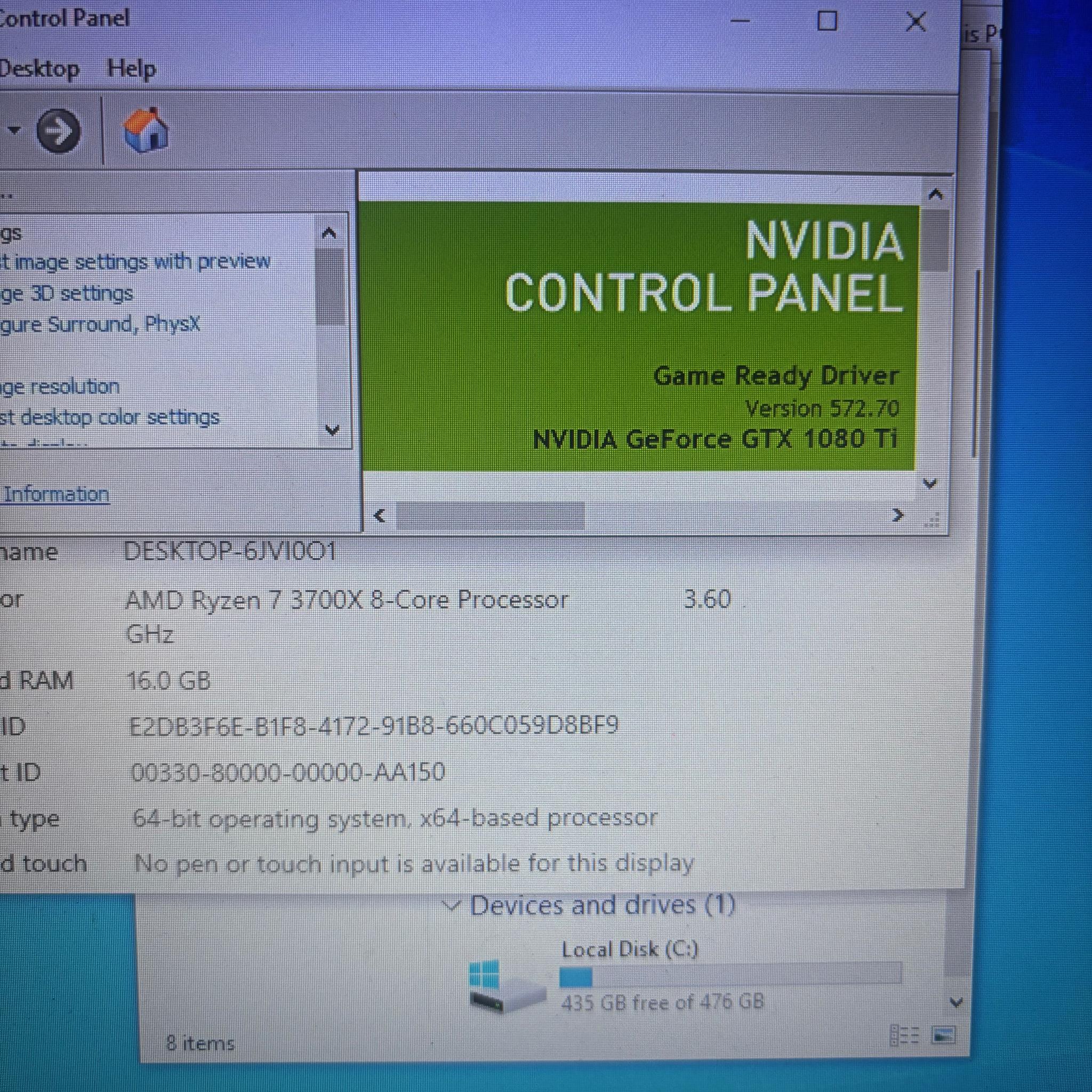 Gaming PC Ryzen 7 3700X | 1080 TI | 16GB Ram | 512GB SSD
