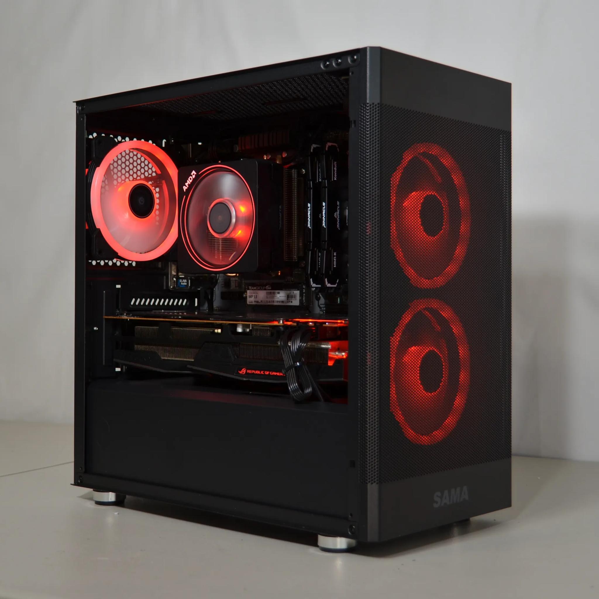 🌑Dark Knight - V2⚔️ | RX 5700 XT | Ryzen 5 3600 | 1tb Storage| 16gb Ram