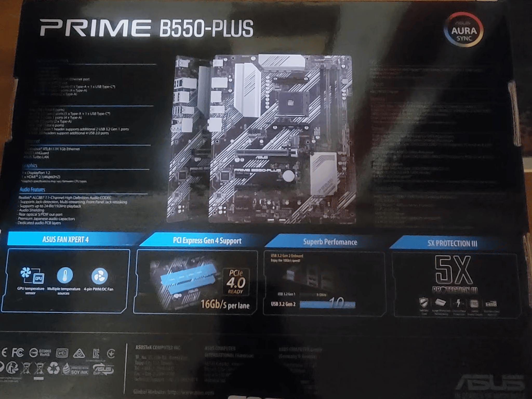 BNIB Asus PRIME B550-PLUS ATX