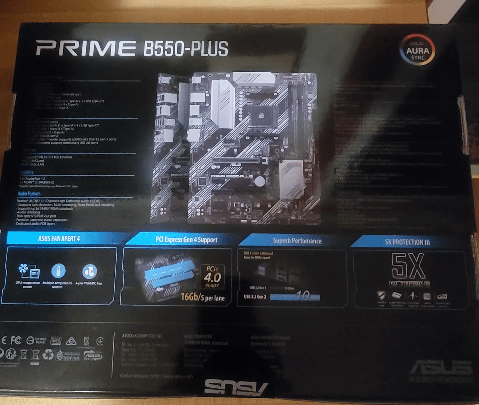 BNIB Asus PRIME B550-PLUS ATX