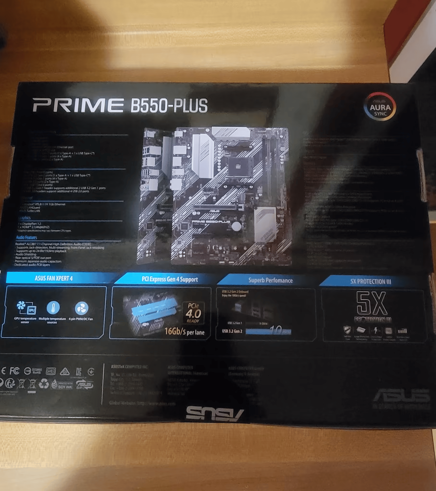 BNIB Asus PRIME B550-PLUS ATX