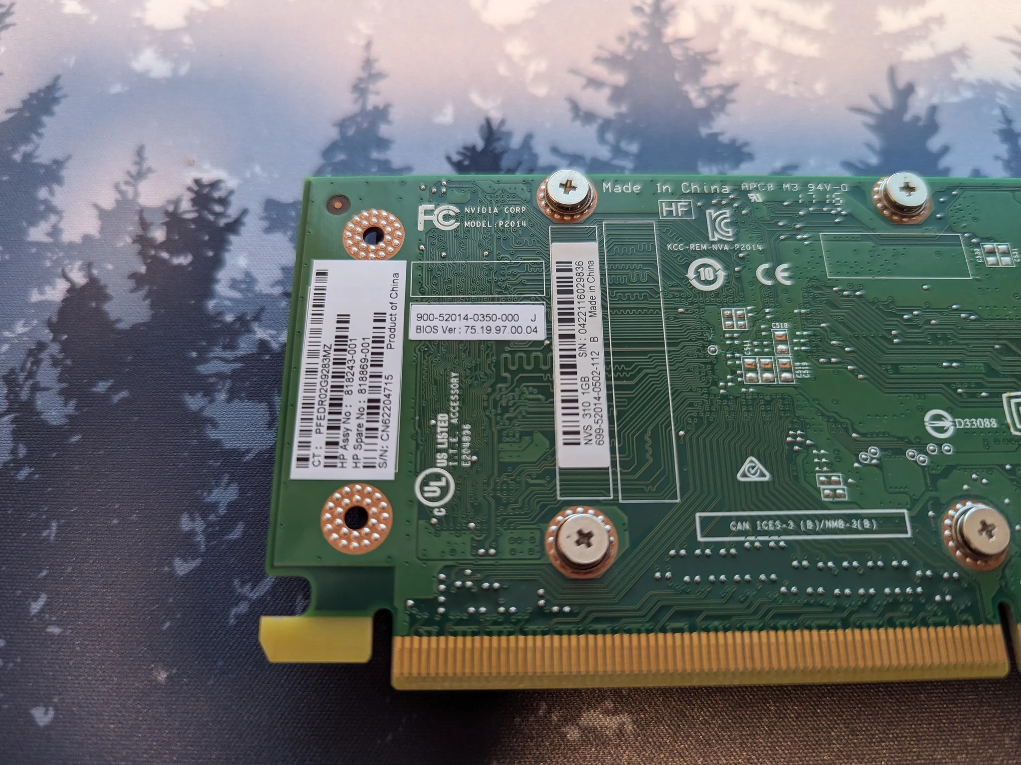 Nvidia NVS 315 1GB DDR3 - Low Profile GPU