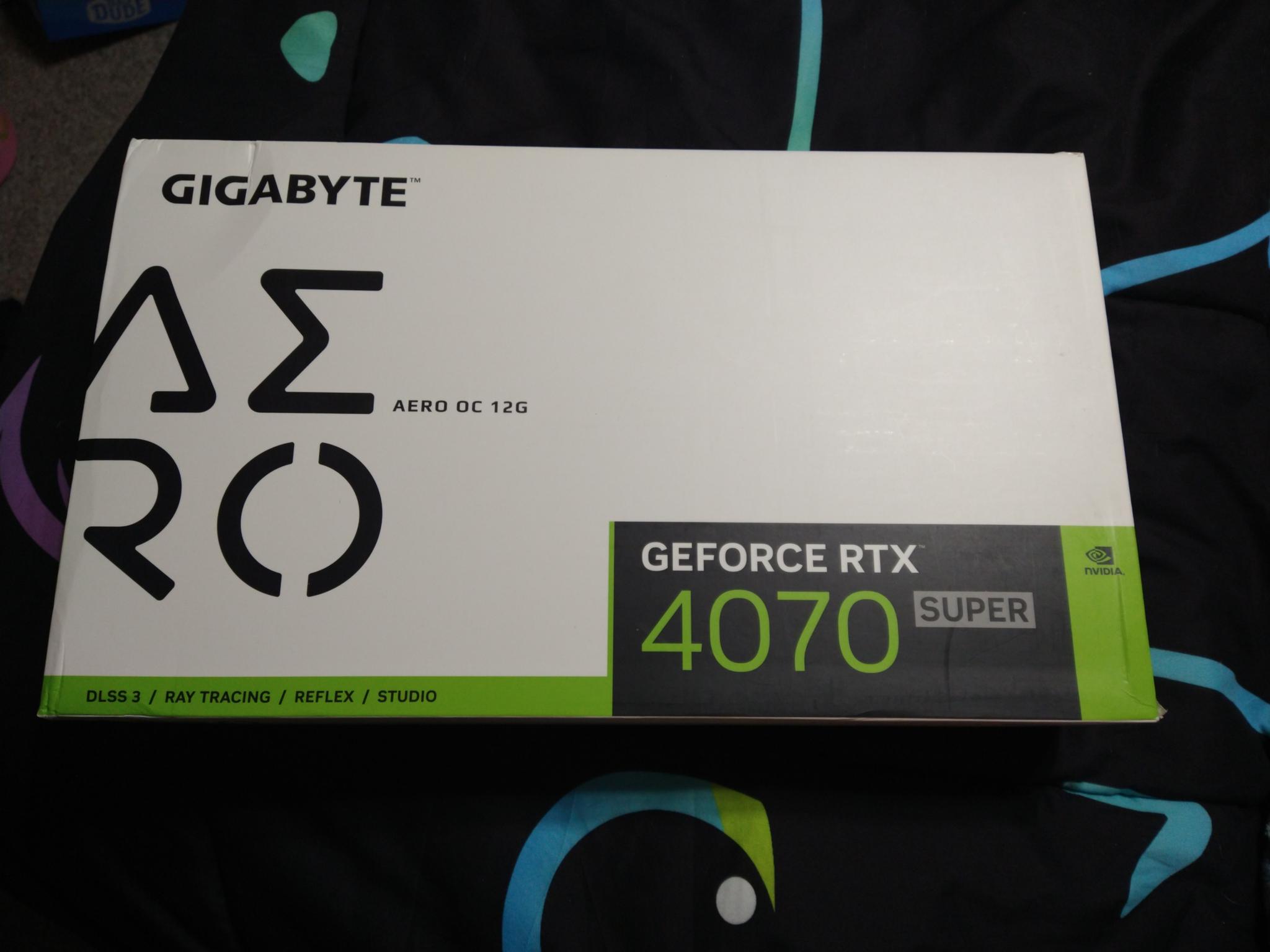 GIGABYTE GeForce RTX 4070 Super AERO OC 12G Graphics Card