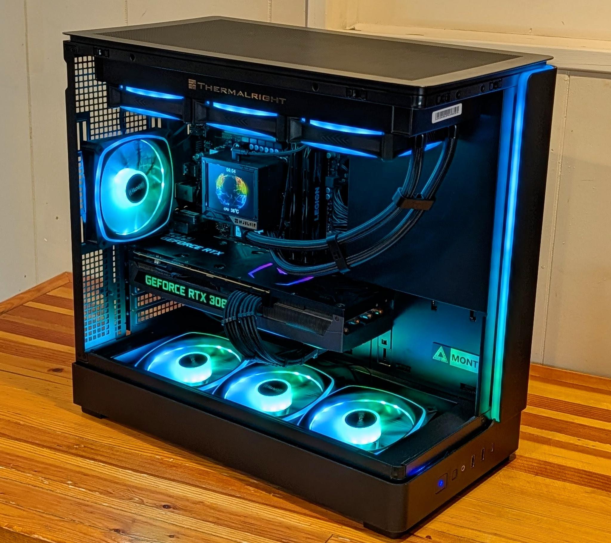 🌈 Intel Core i7-11700K + RTX 3080 Gaming PC | 1440p & 1080p Powerhouse | RGB + LCD AIO