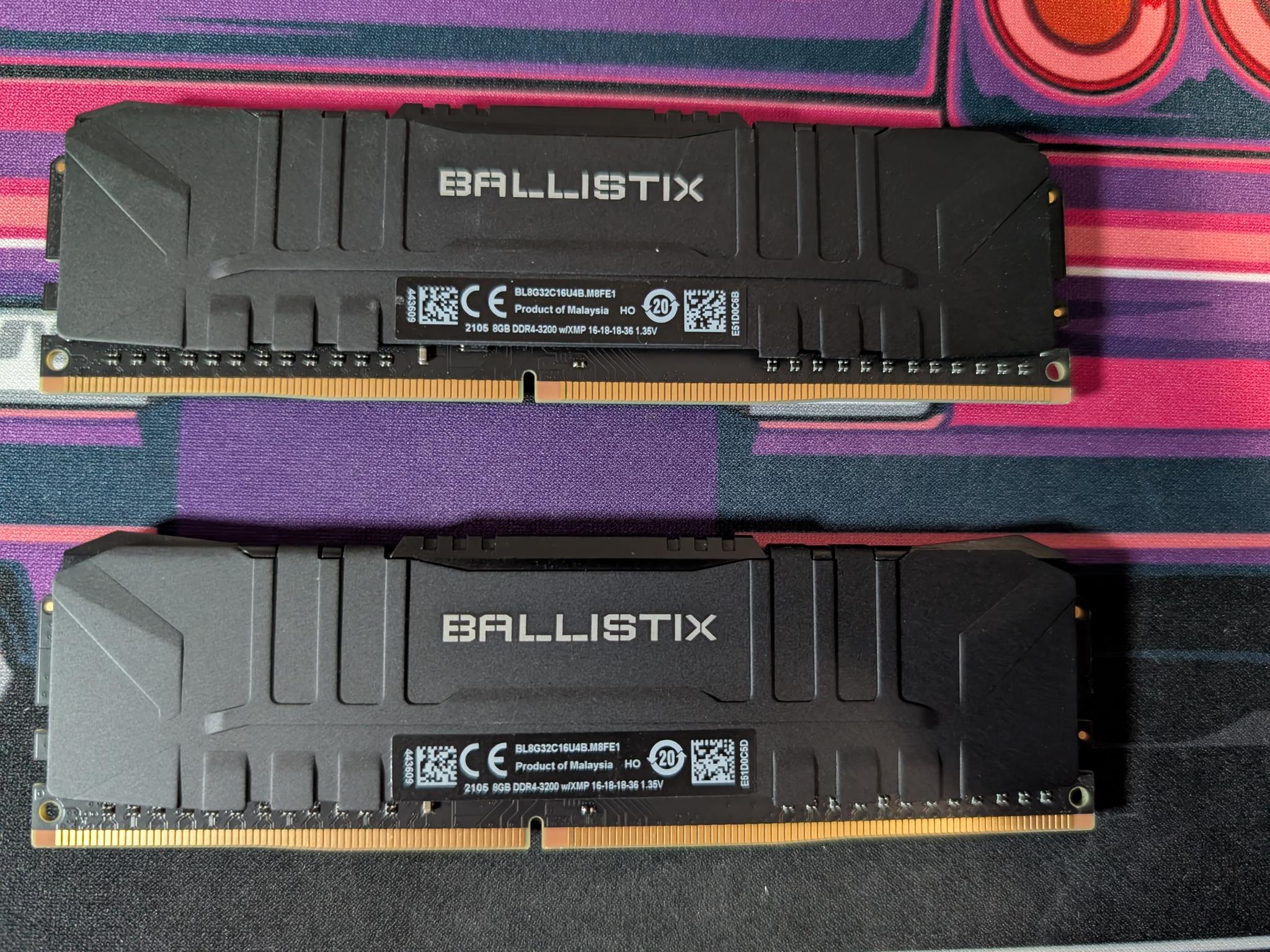 Crucial Ballistix 16GB (2x8GB) DDR4 3200 CL16 RAM