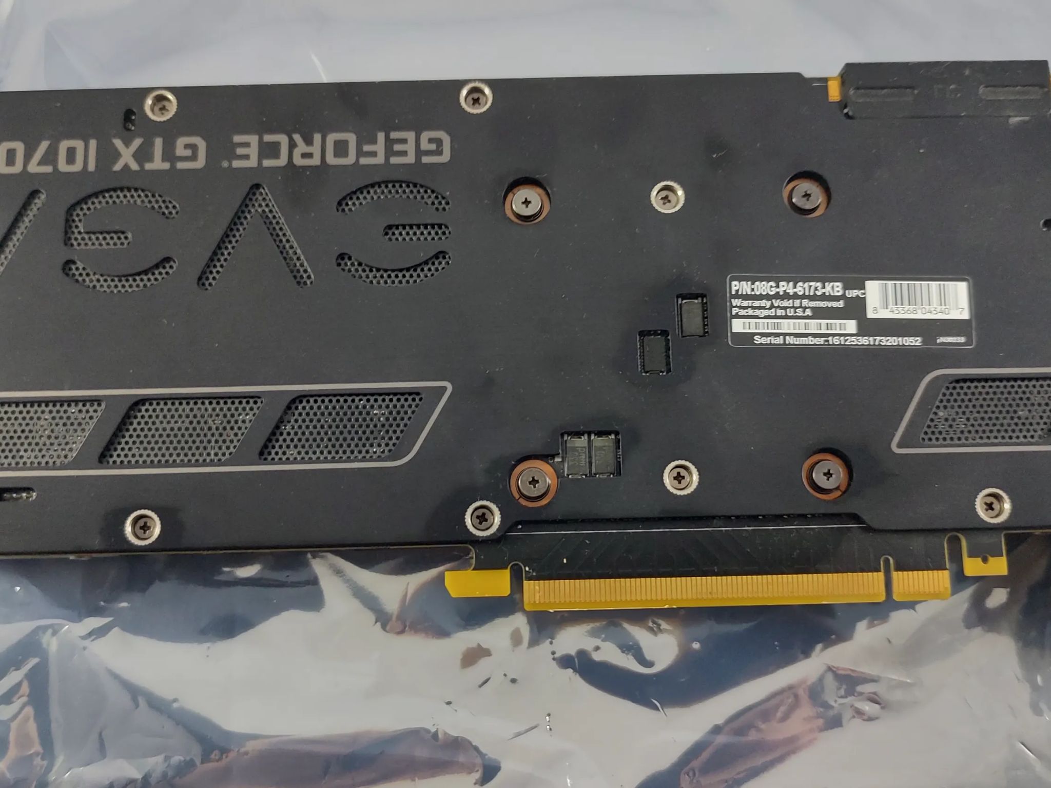 EVGA GTX 1070 SC 8GB GDDR5