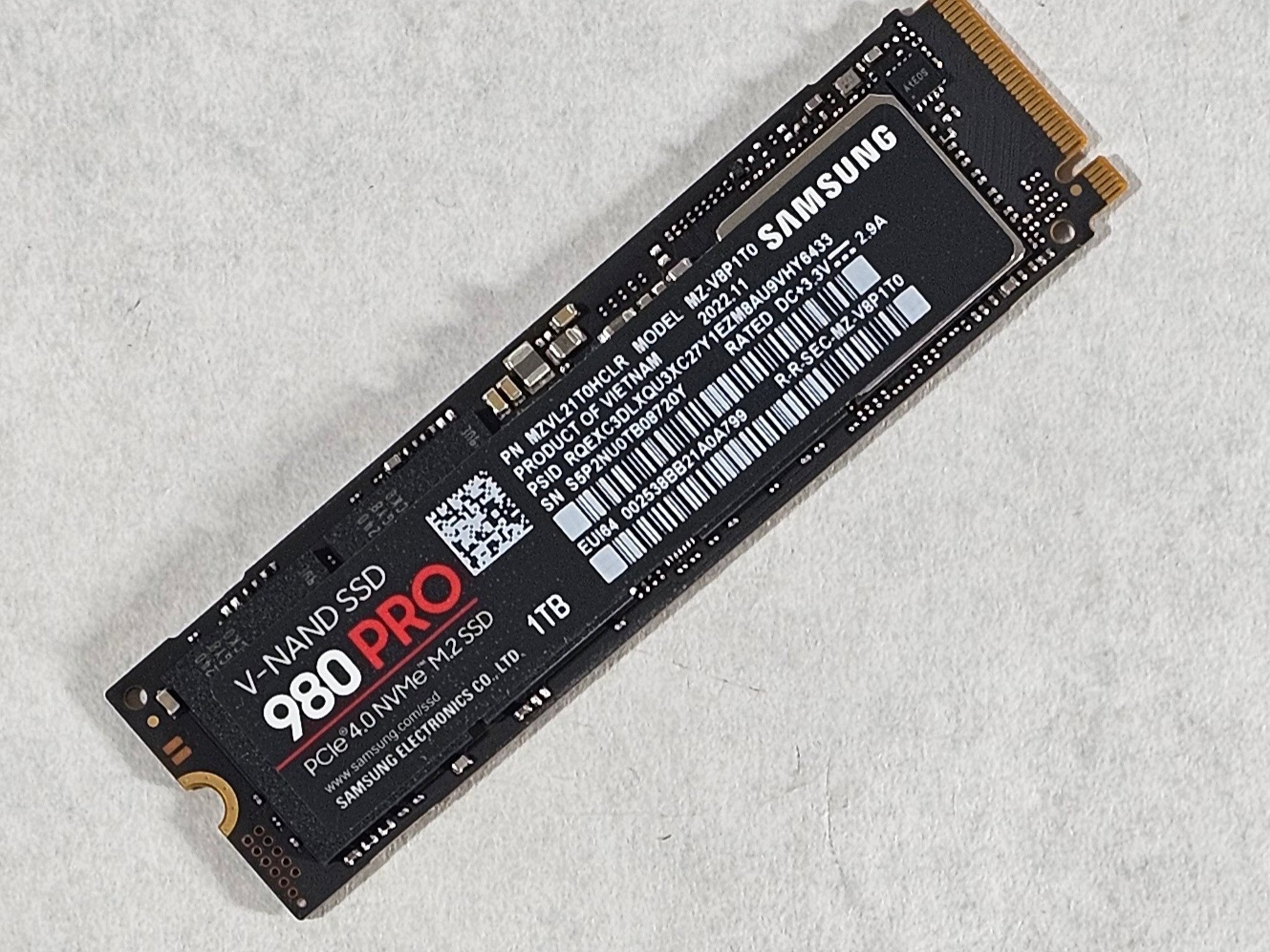 1TB NVMe M.2 SSD Samsung 980 PRO