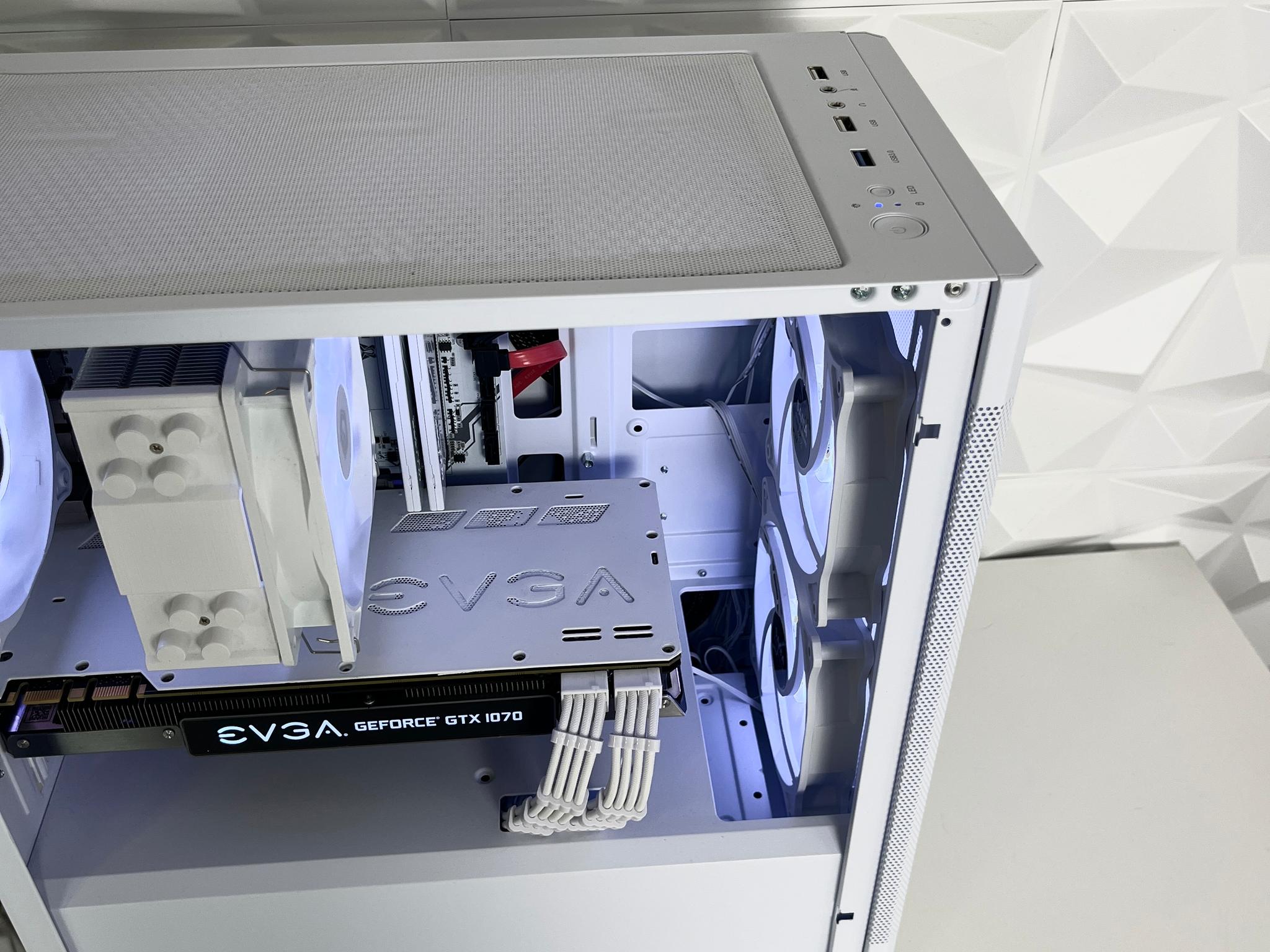 White RGB Gaming PC | Ryzen 5 + GTX 1070 8GB | 16GB