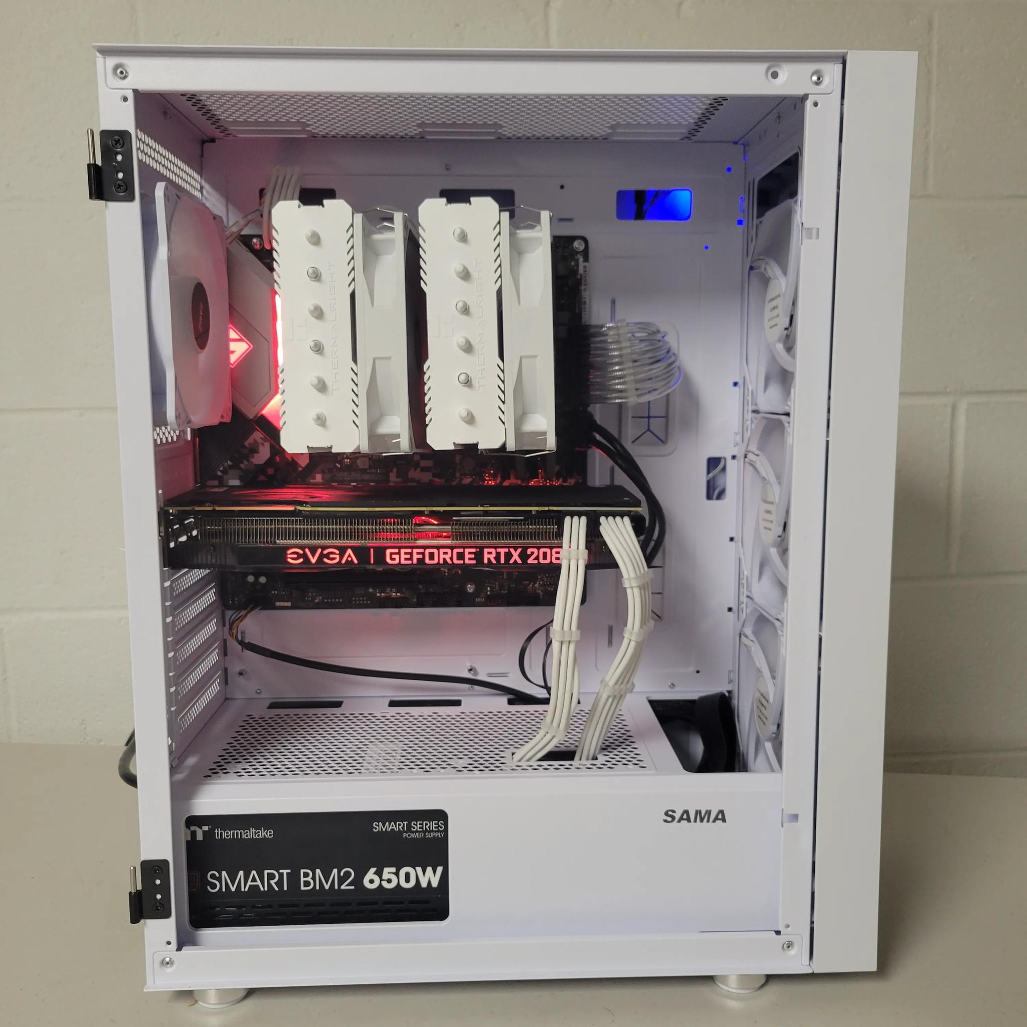 🔥🧊RTX 2080 8gb White Gaming PC🔥🧊 (Ryzen 5 5600x//RTX 2080 8gb)