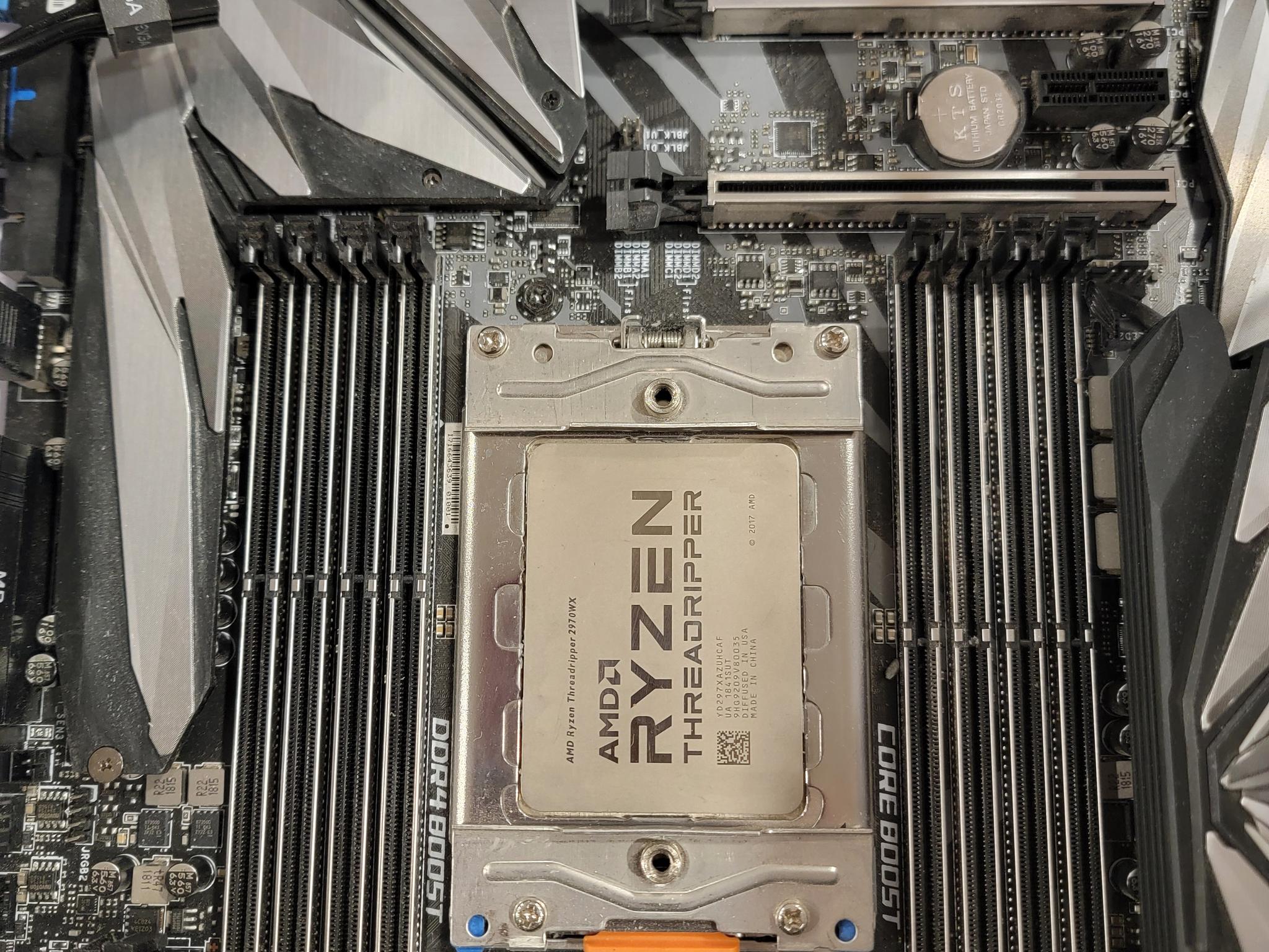 MSI x399 Creation w/2970WX Threadripper And Cooler