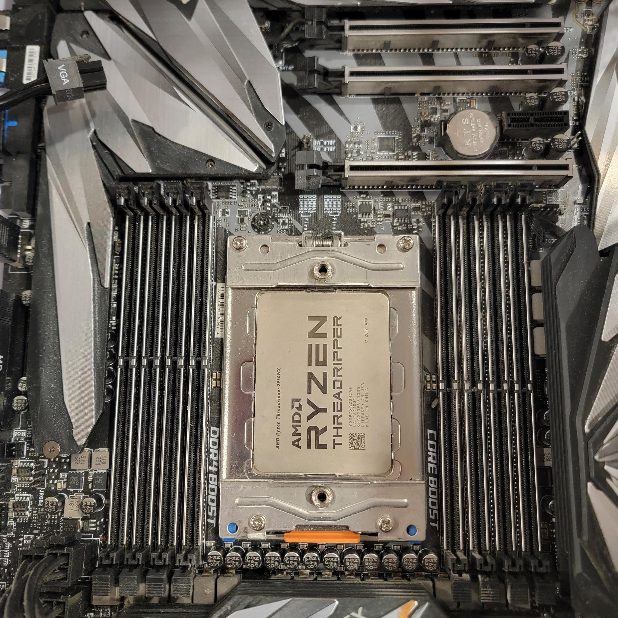 MSI x399 Creation w/2970WX Threadripper And Cooler