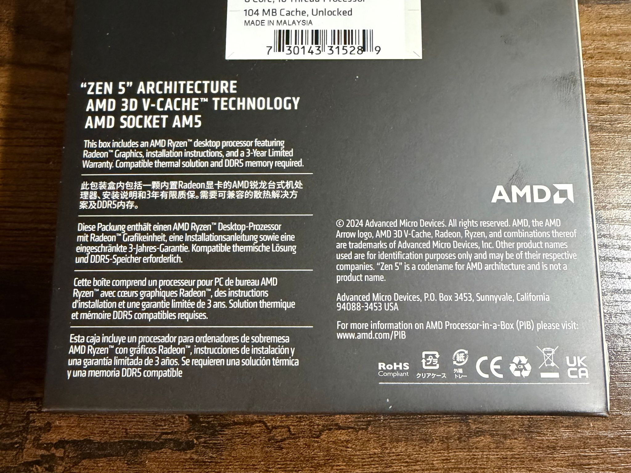 AMD Ryzen 7 9800X3D