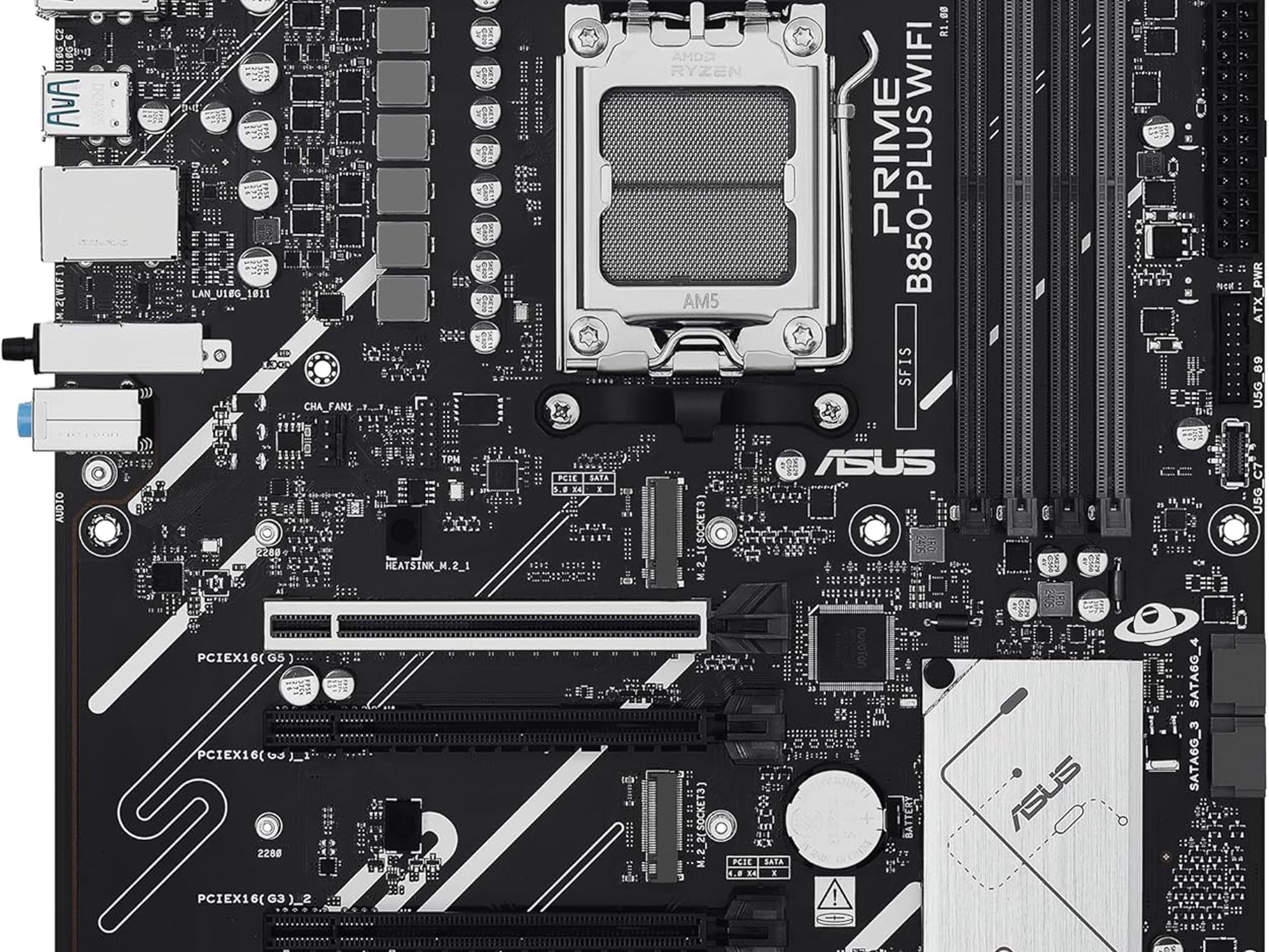 ASUS PRIME B850-PLUS WIFI AMD B850 AM5 DDR5 ATX Desktop Motherboard