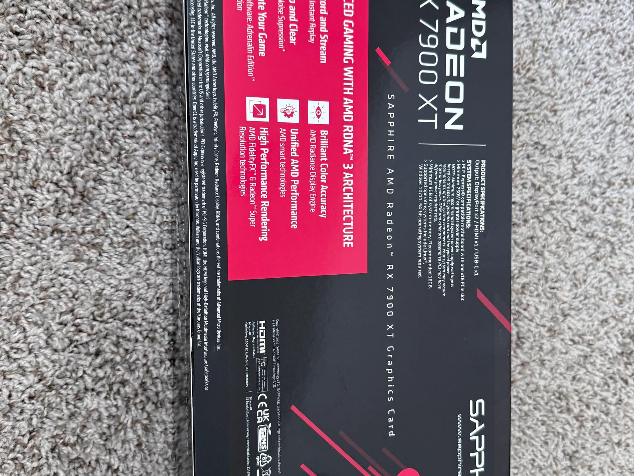 7900 XT | AMD Radeon Sapphire RX 7900 XT