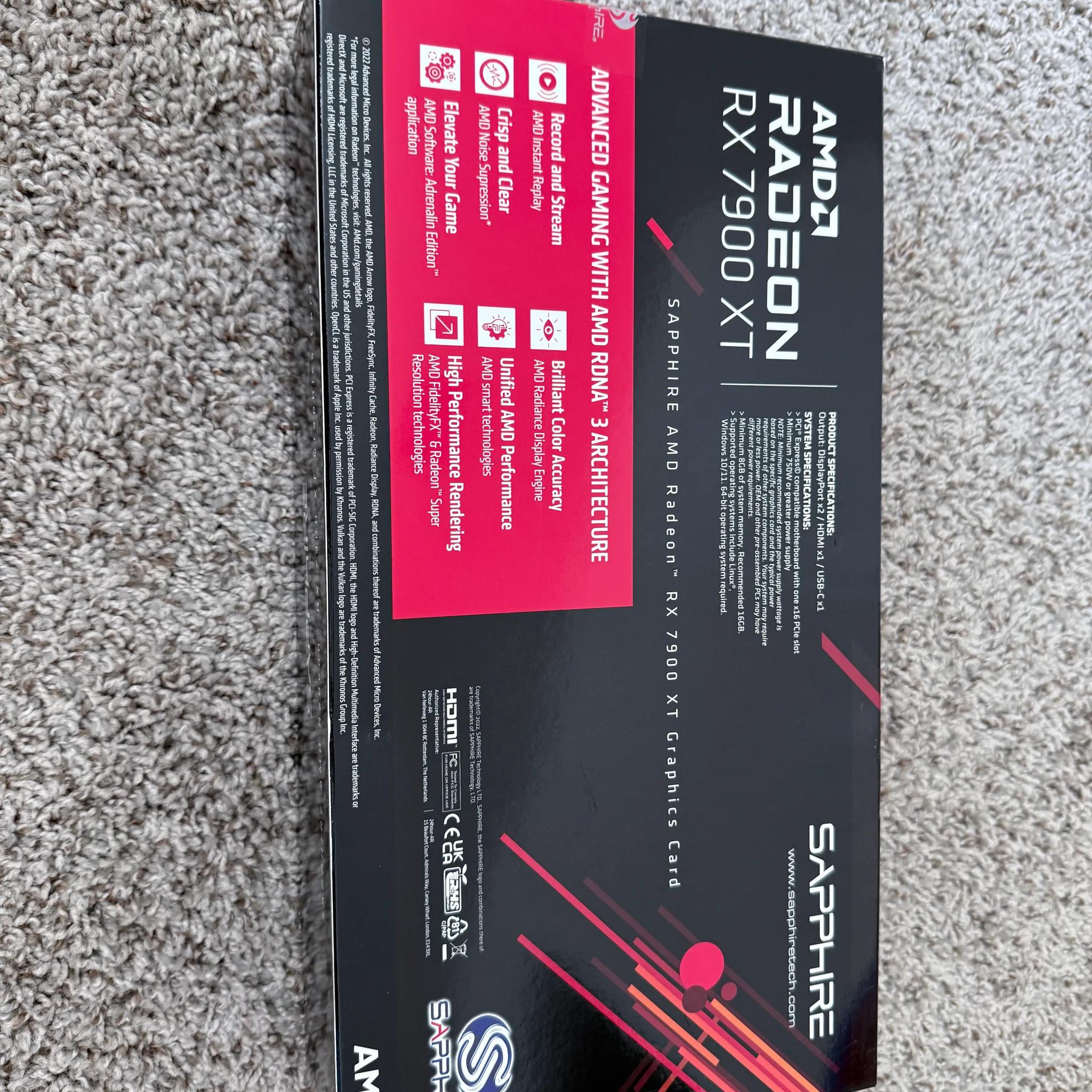 7900 XT | AMD Radeon Sapphire RX 7900 XT