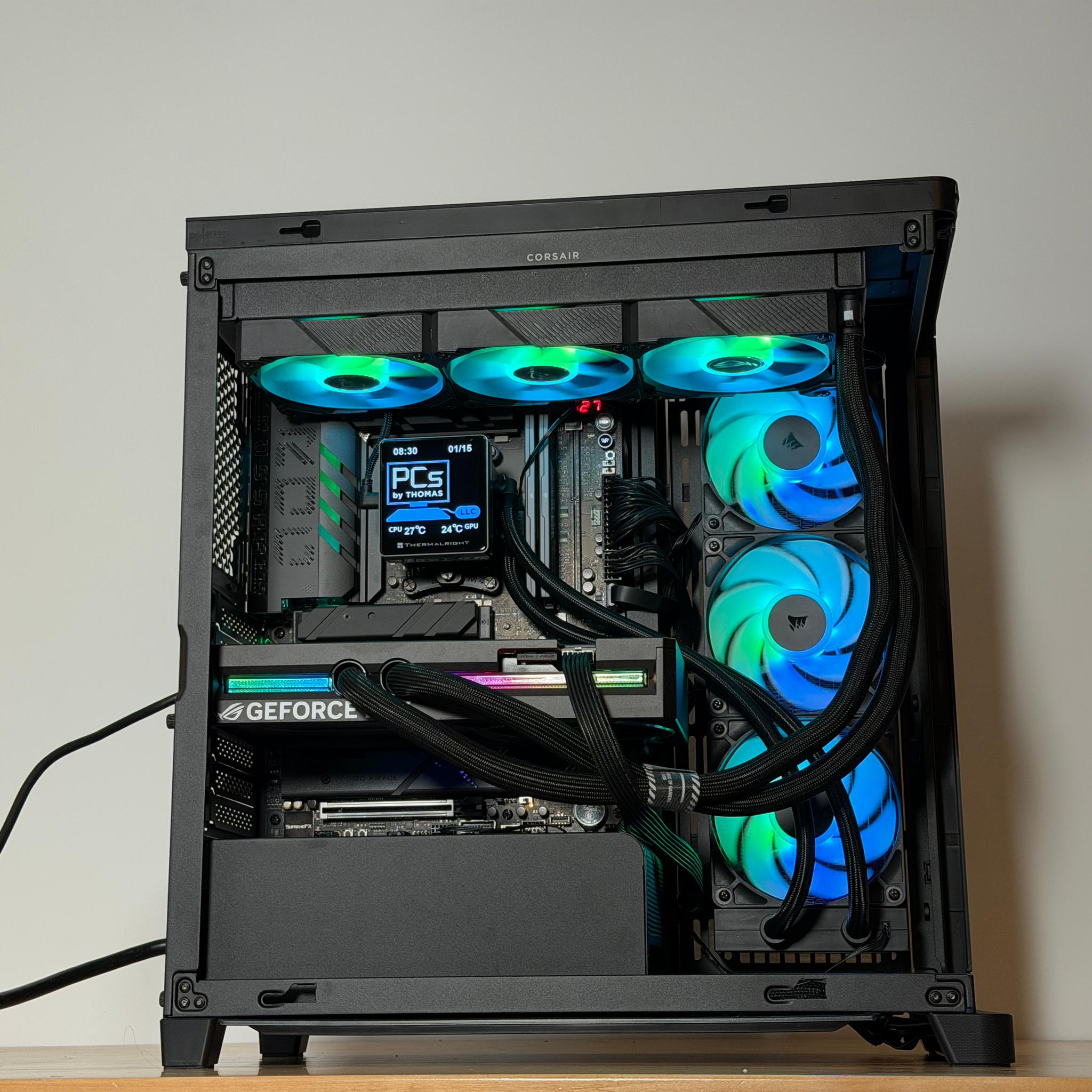 RTX 5090 Astral Liquid Cooled, Ryzen 7 9800x3d Gaming/Workstation PC