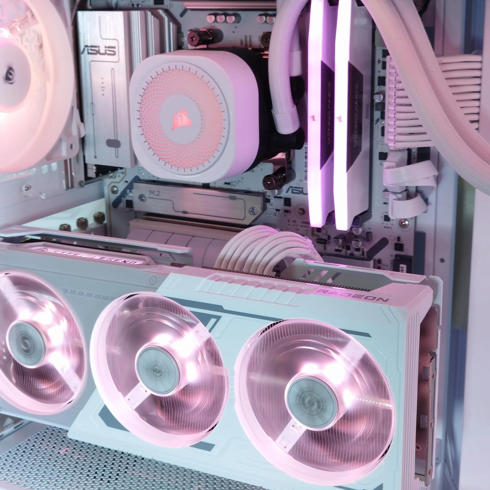 🤍🐻‍❄️All Corsair || All AMD Gaming PC!🥇AMD RX 9070 XT 16GB🥇AMD Ryzen 7 9800X3D 8 core🥇32GB DDR5