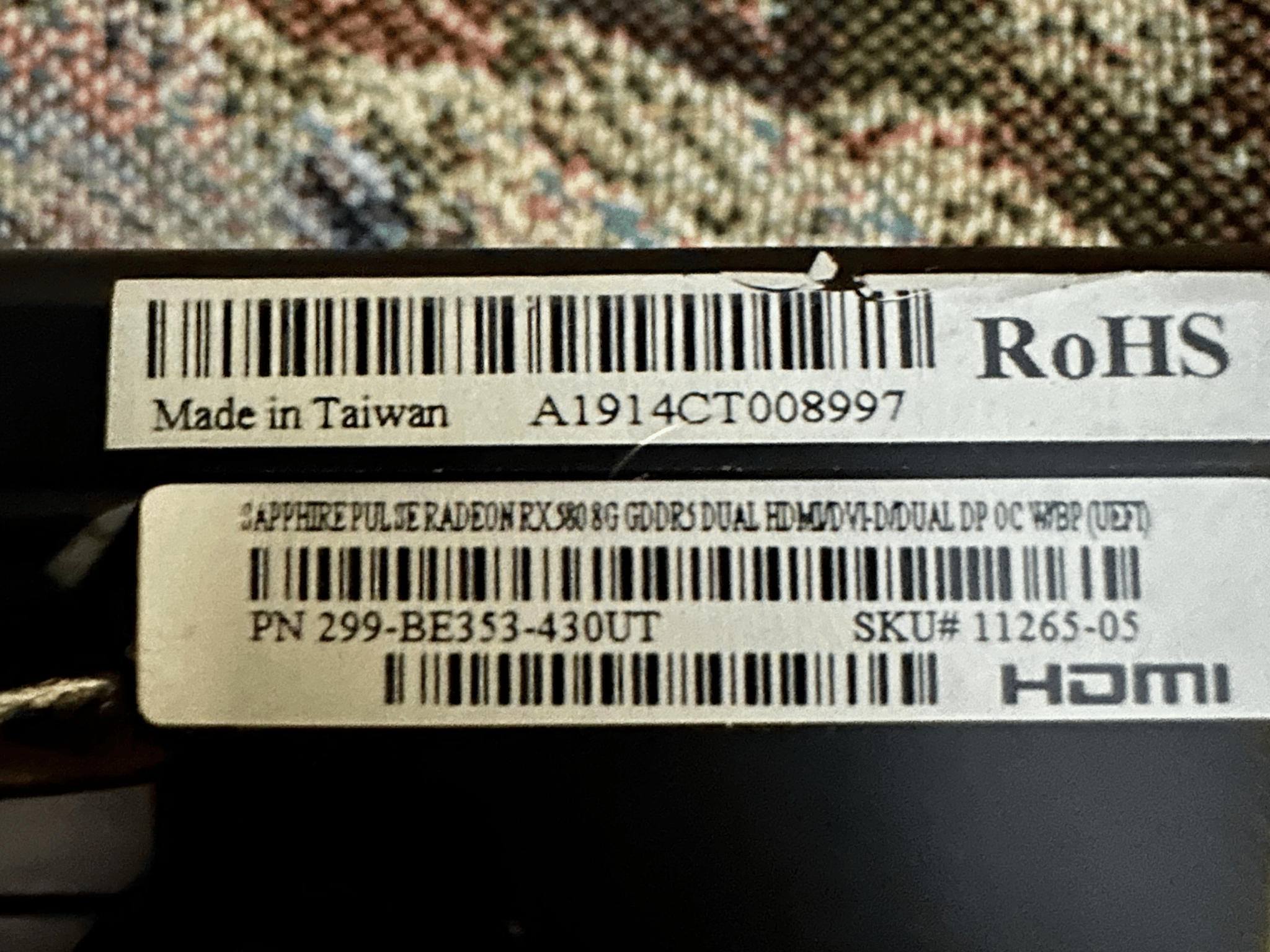 SAPPHIRE Pulse Radeon RX 580 8GB GDDR5 graphics card