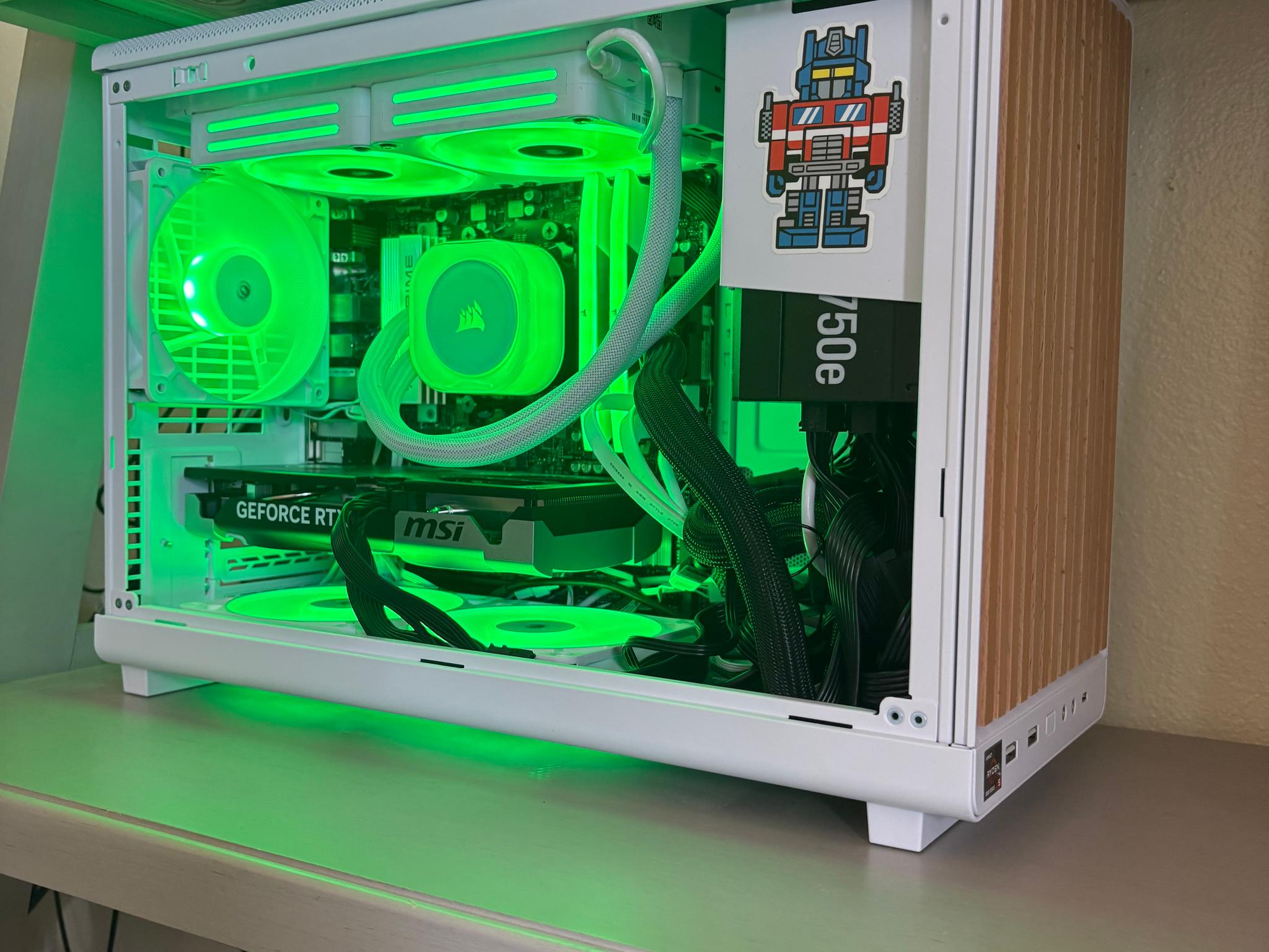 🧊 White RGB Gaming PC — Ryzen 5 7600X + RTX 5060 Ti 16GB + 32GB DDR5 + 1TB M.2 SSD + 256GB SATA SSD