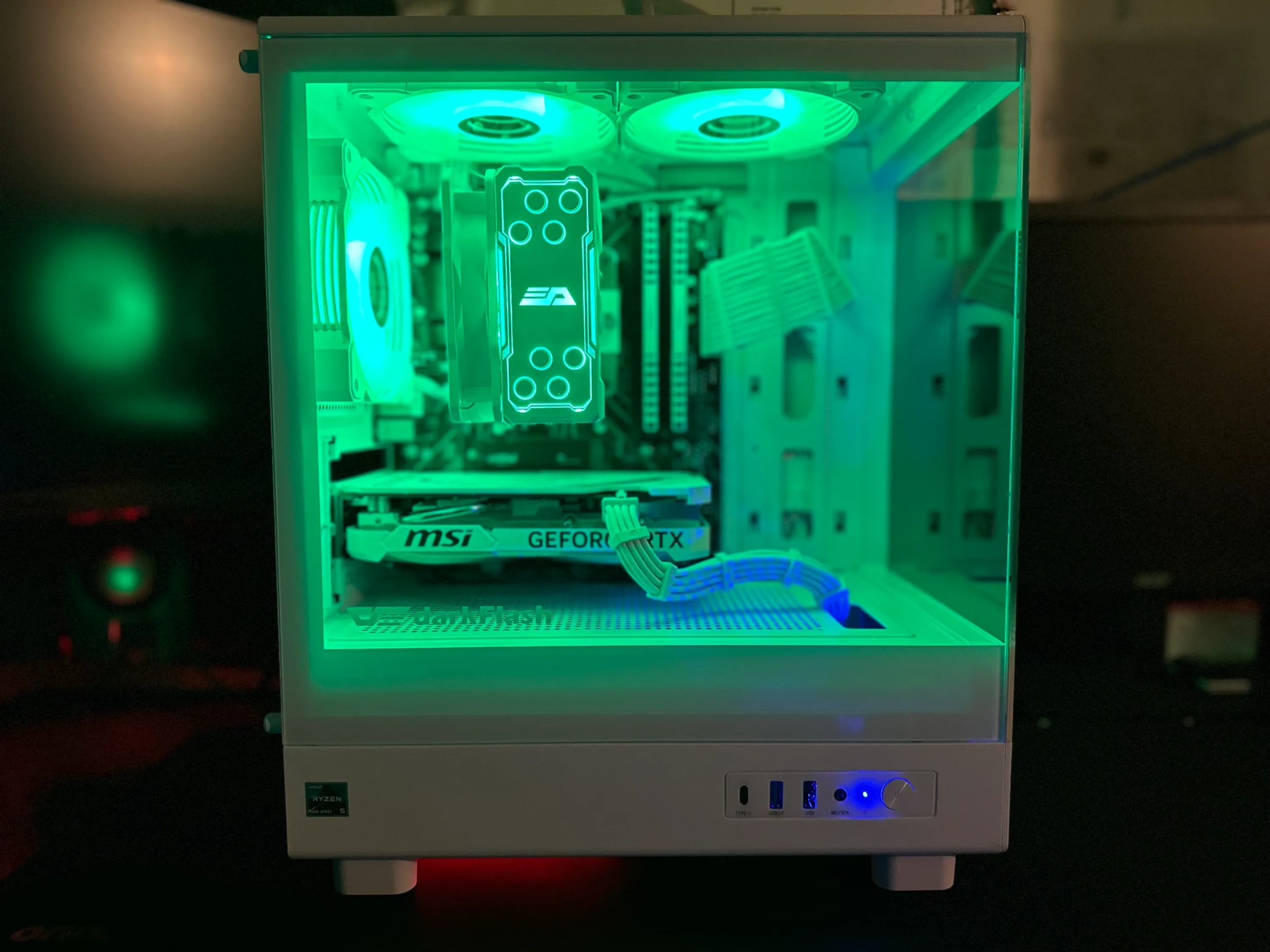 🔥WHITE-OUT🔥RYZEN 5 5600x MSI Ventus RTX 4060 OC Edition 32gb Ram 1TB M.2 SSD🔥 650w Gold R PSU🔥