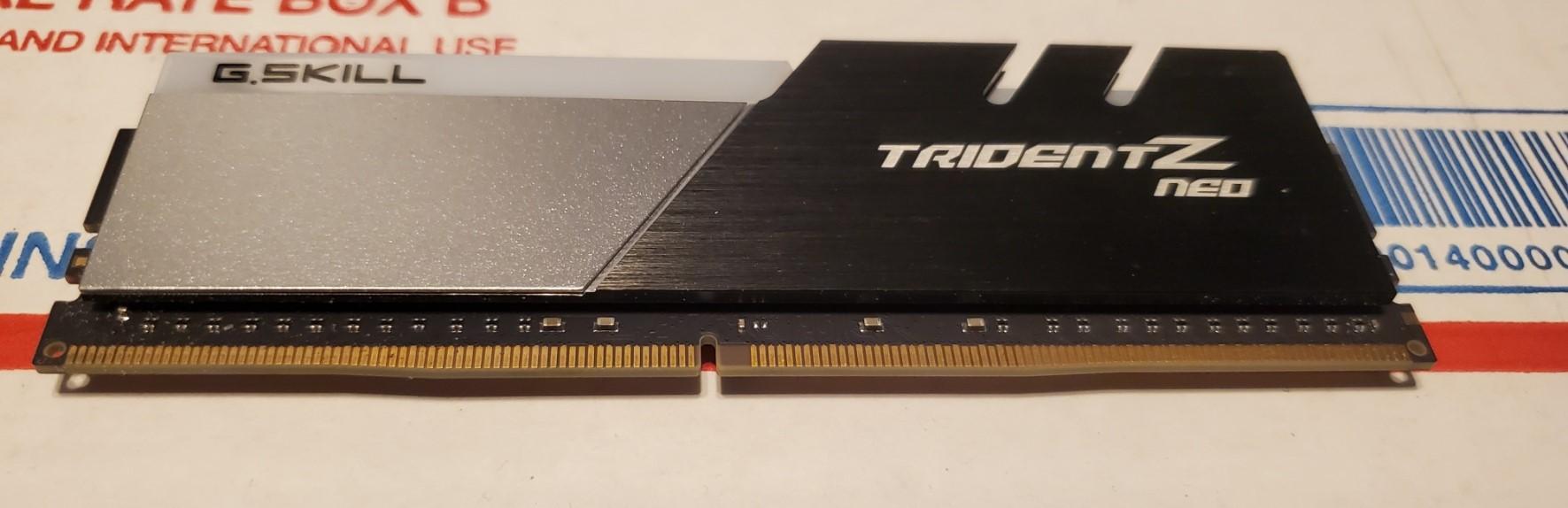 G.SKILL Trident Z Neo 32GB (2 x 16GB) RGB DDR4 3600mhz CL16 (PC4 28800) Desktop Memory