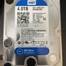 USED - WD Blue 4TB Desktop Hard Disk Drive - 5400 RPM SATA 6Gb/s 64MB Cache 3.5 Inch - WD40EZRZ