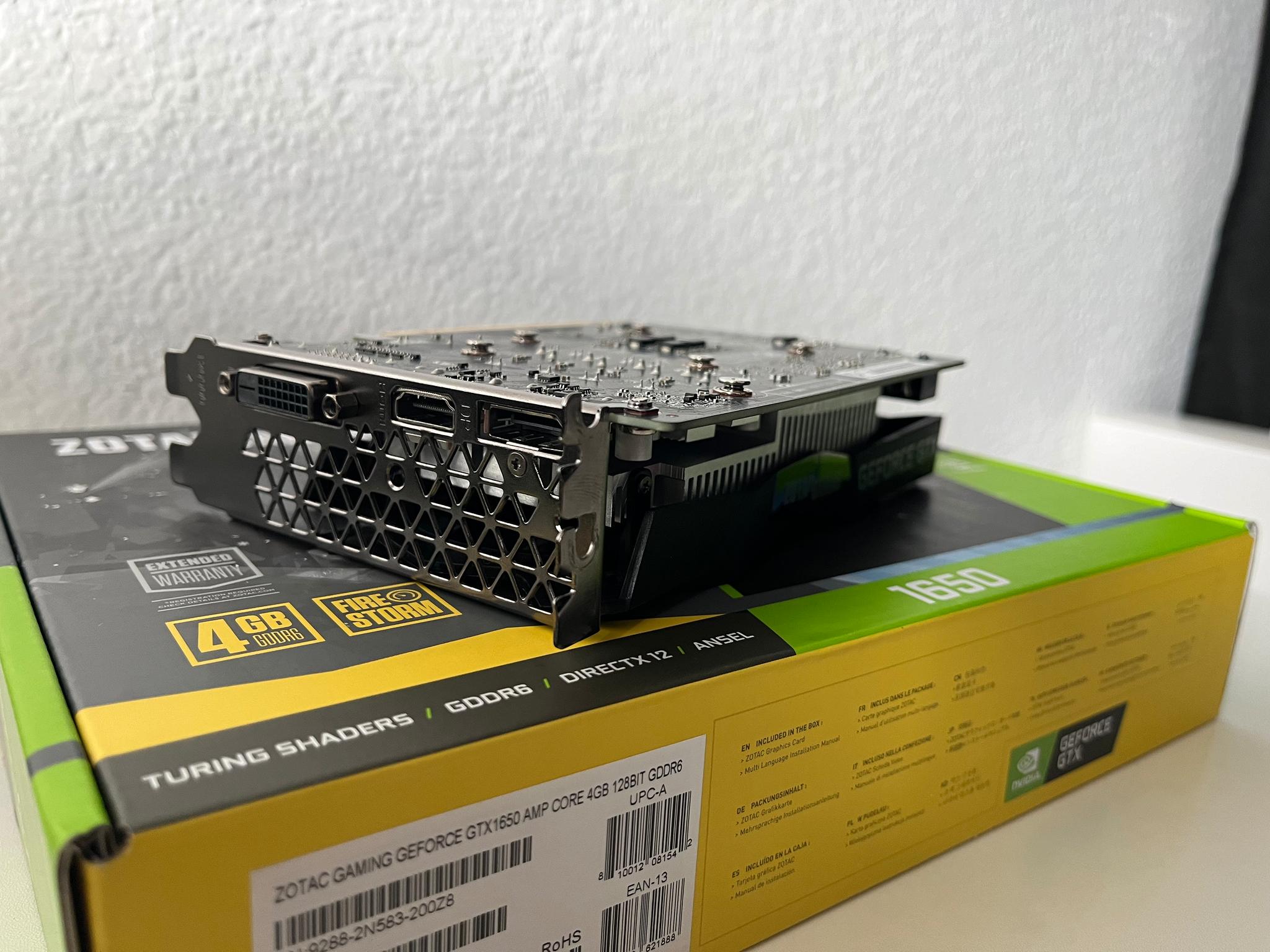 ZOTAC Gaming GeForce GTX 1650 AMP CORE 4GB