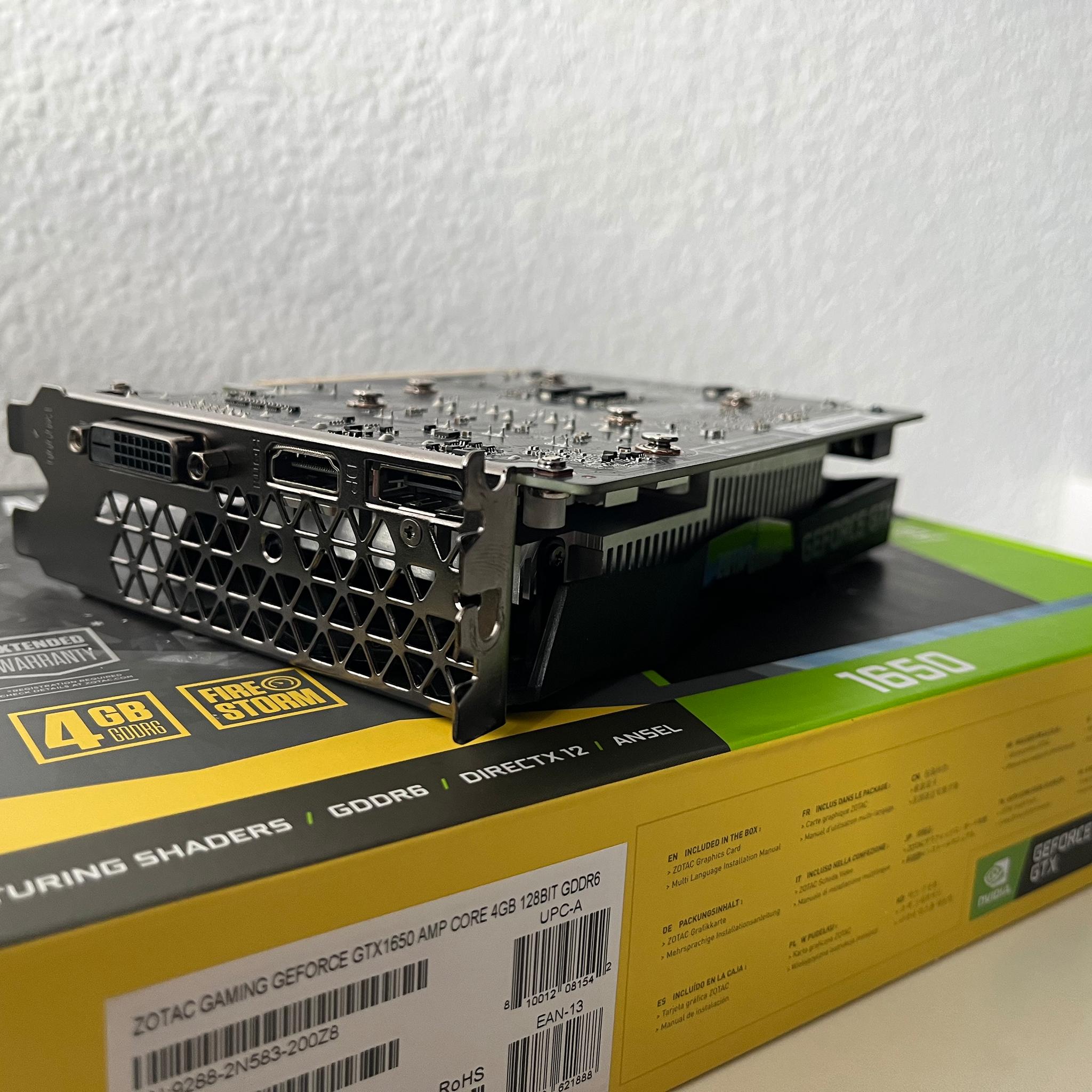 ZOTAC Gaming GeForce GTX 1650 AMP CORE 4GB