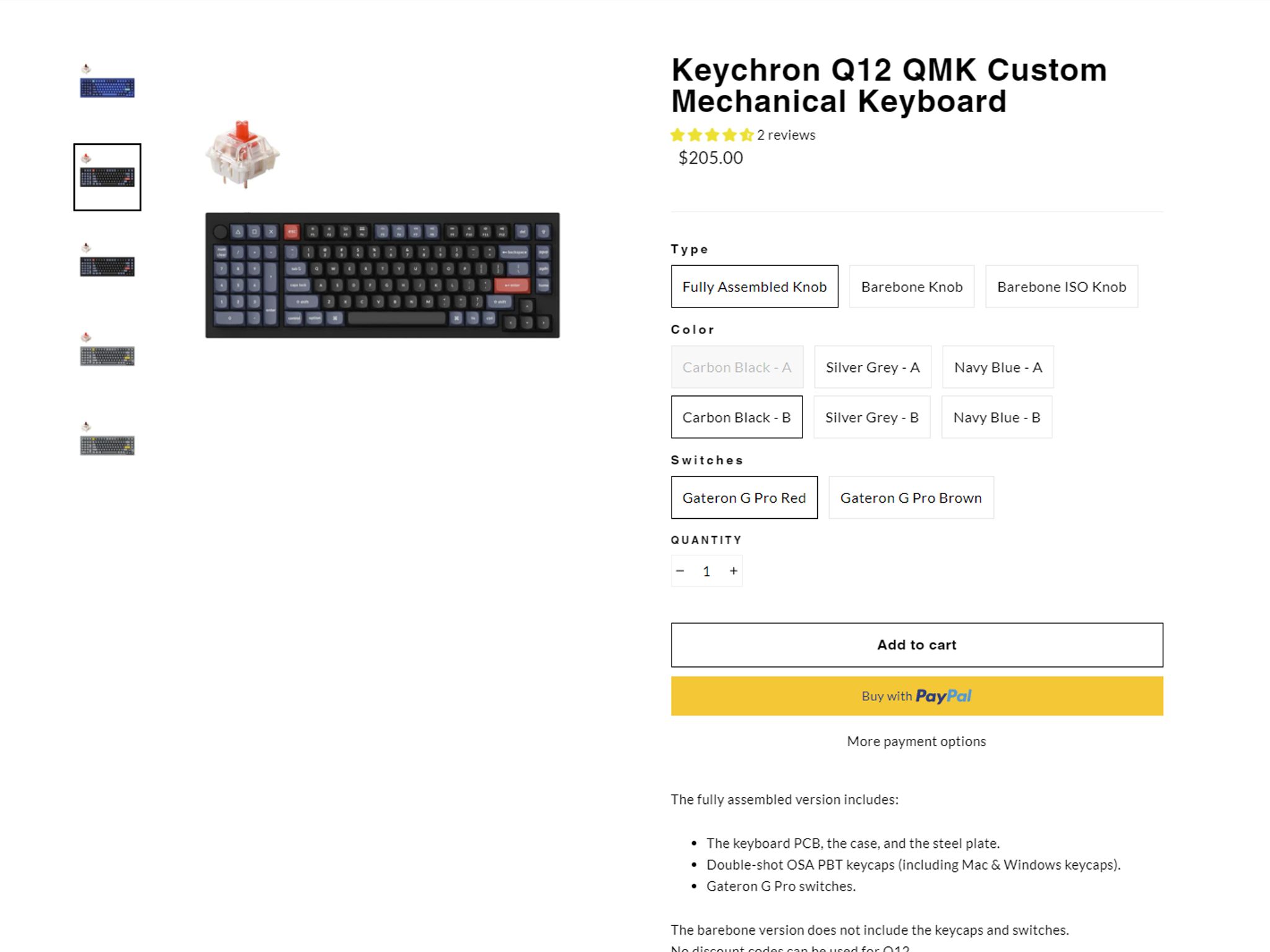 Keychron Q12 QMK Custom Mechanical Keyboard