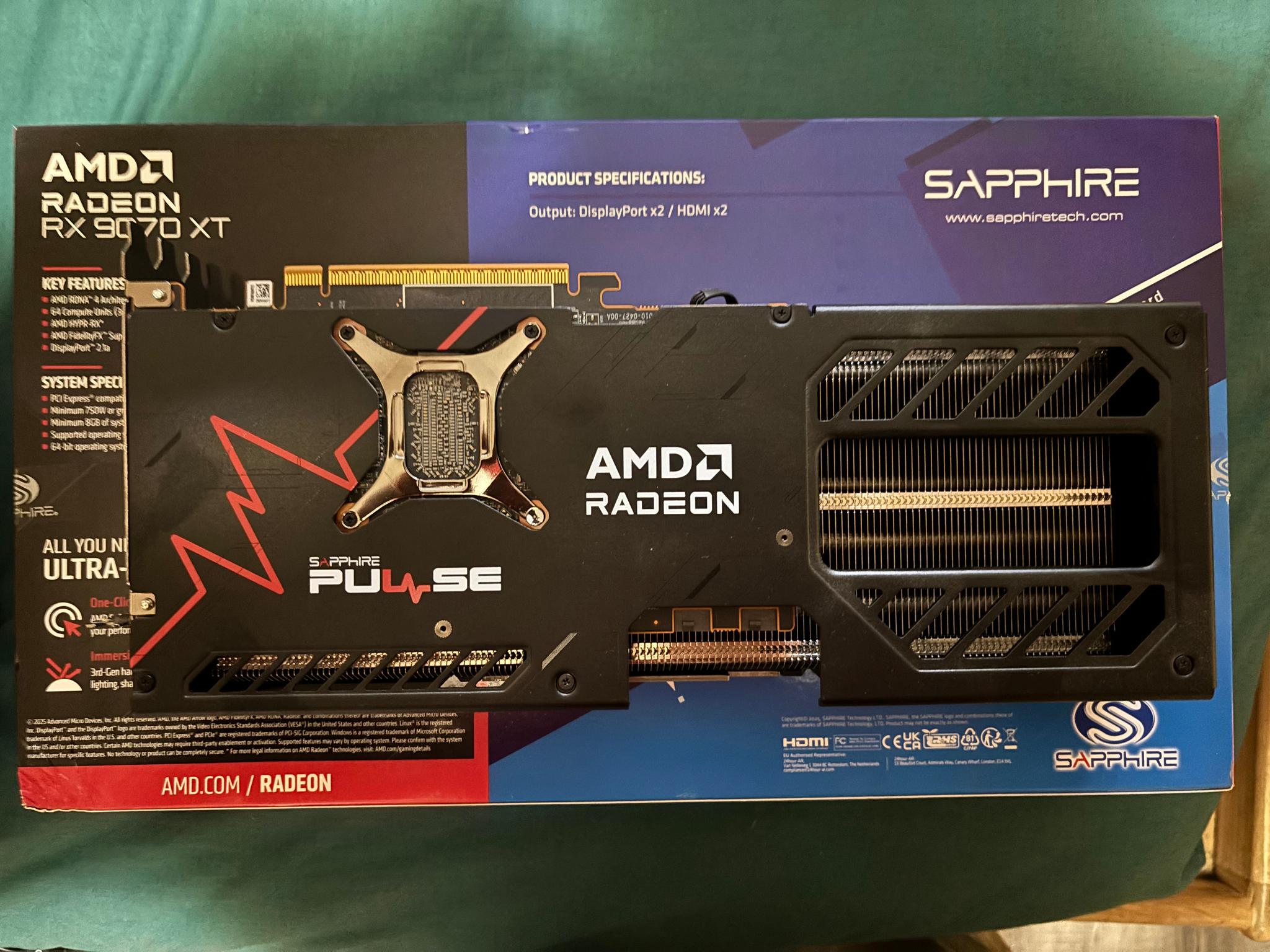 Sapphire Pulse AMD Radeon 9070 XT
