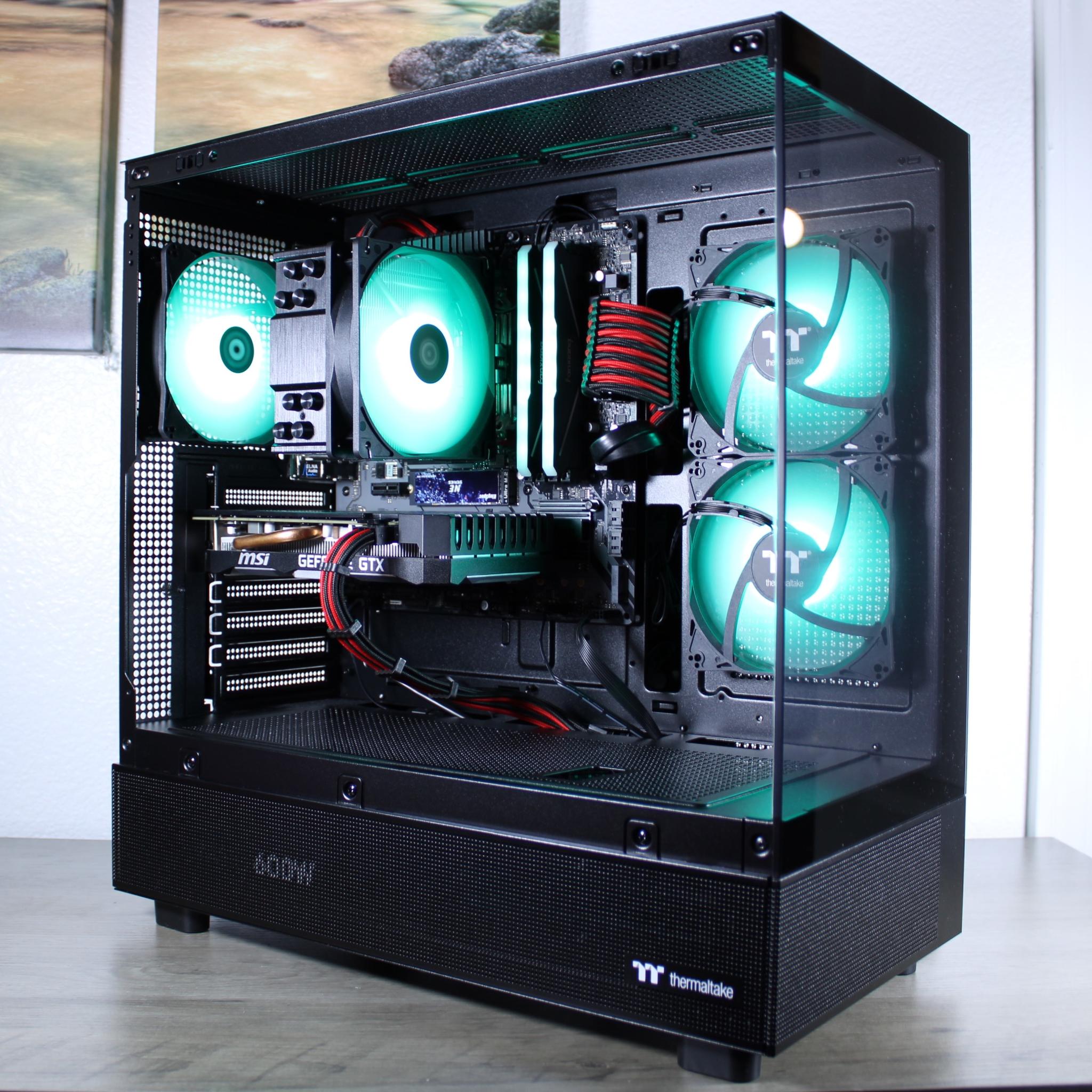 ⚫️🔴 GAMING PC!! | GTX 1660 Super | Ryzen 5 2600 | RGB 16GB Ram | 1TB NVME | Win 11 Activated | WIFI