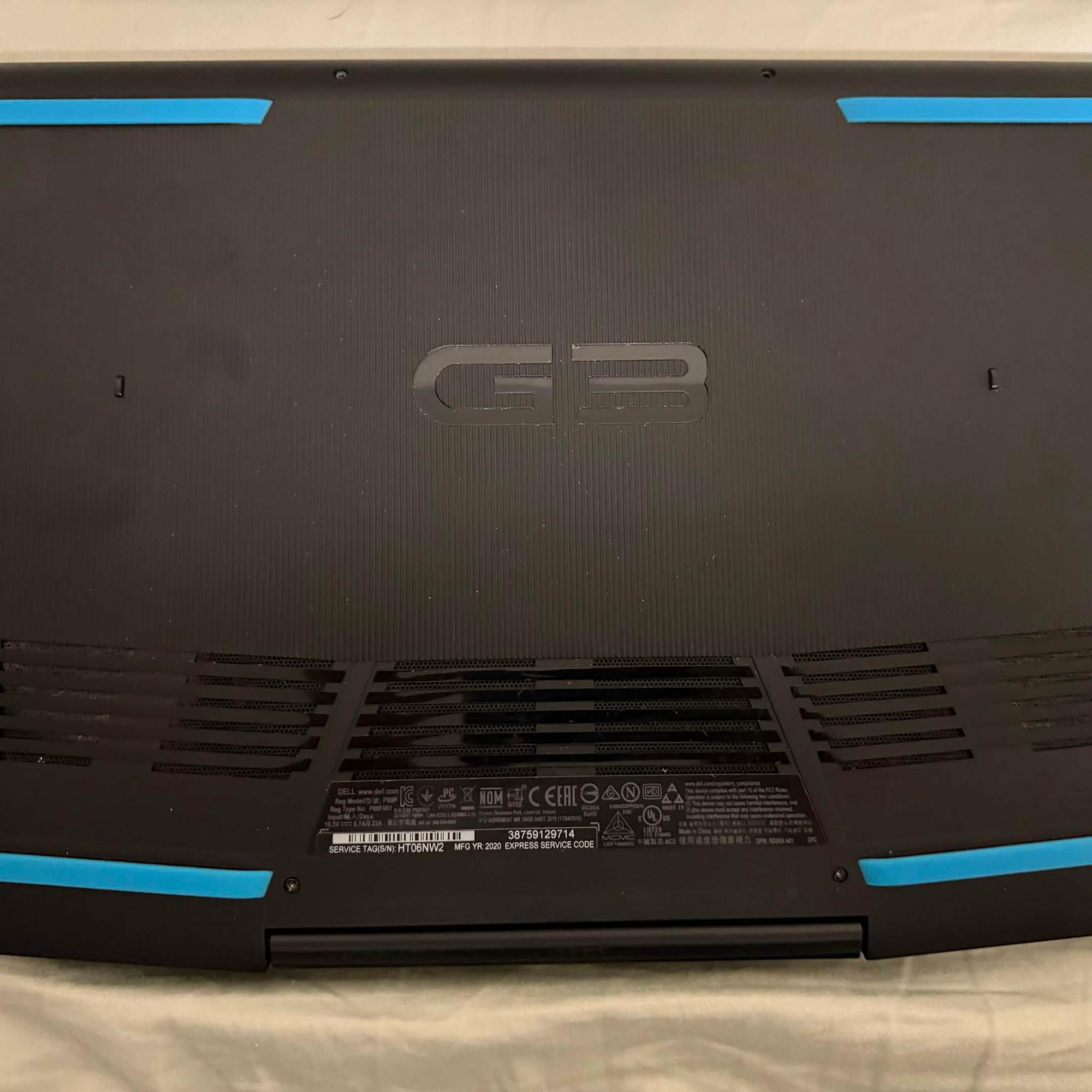 2020 Dell G3 Gaming Laptop - 1660Ti Max Q GPU, 960GB Storage