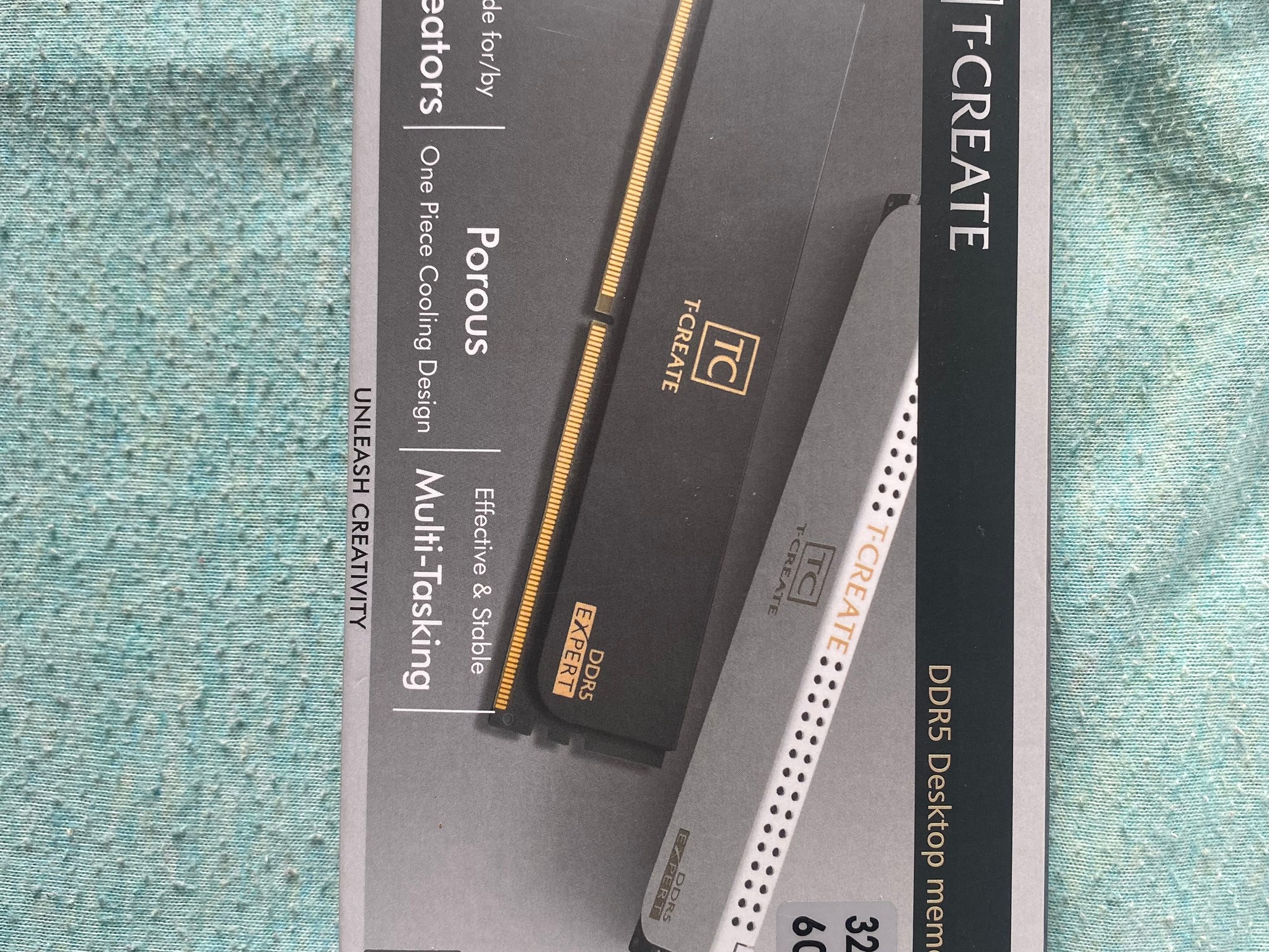 32GB (2x16GB) DDR5 6000 CL30 T-Create RAM Kit
