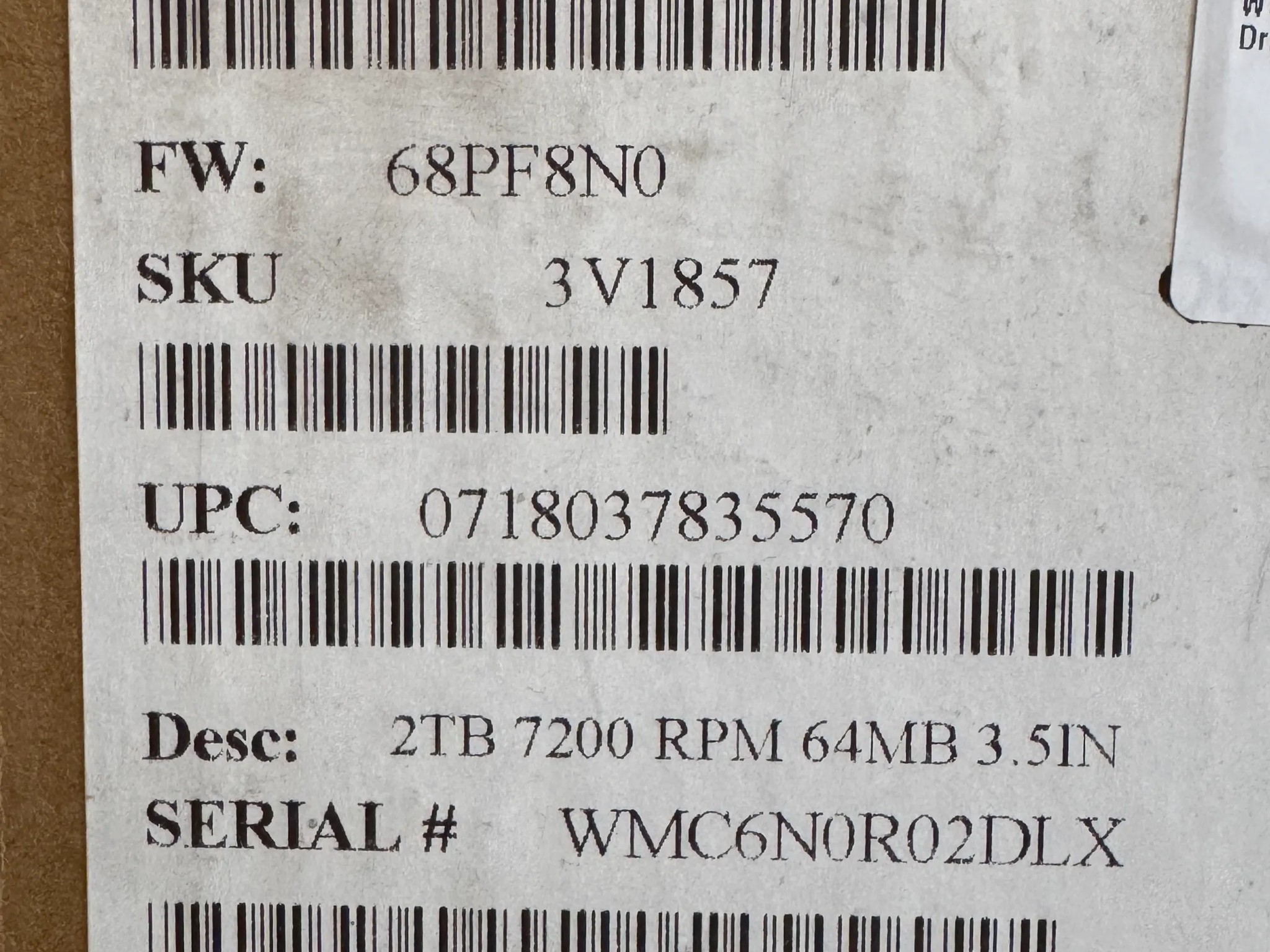Western Digital 2TB Red Pro NAS 3.5" Hard Drive - Brand New
