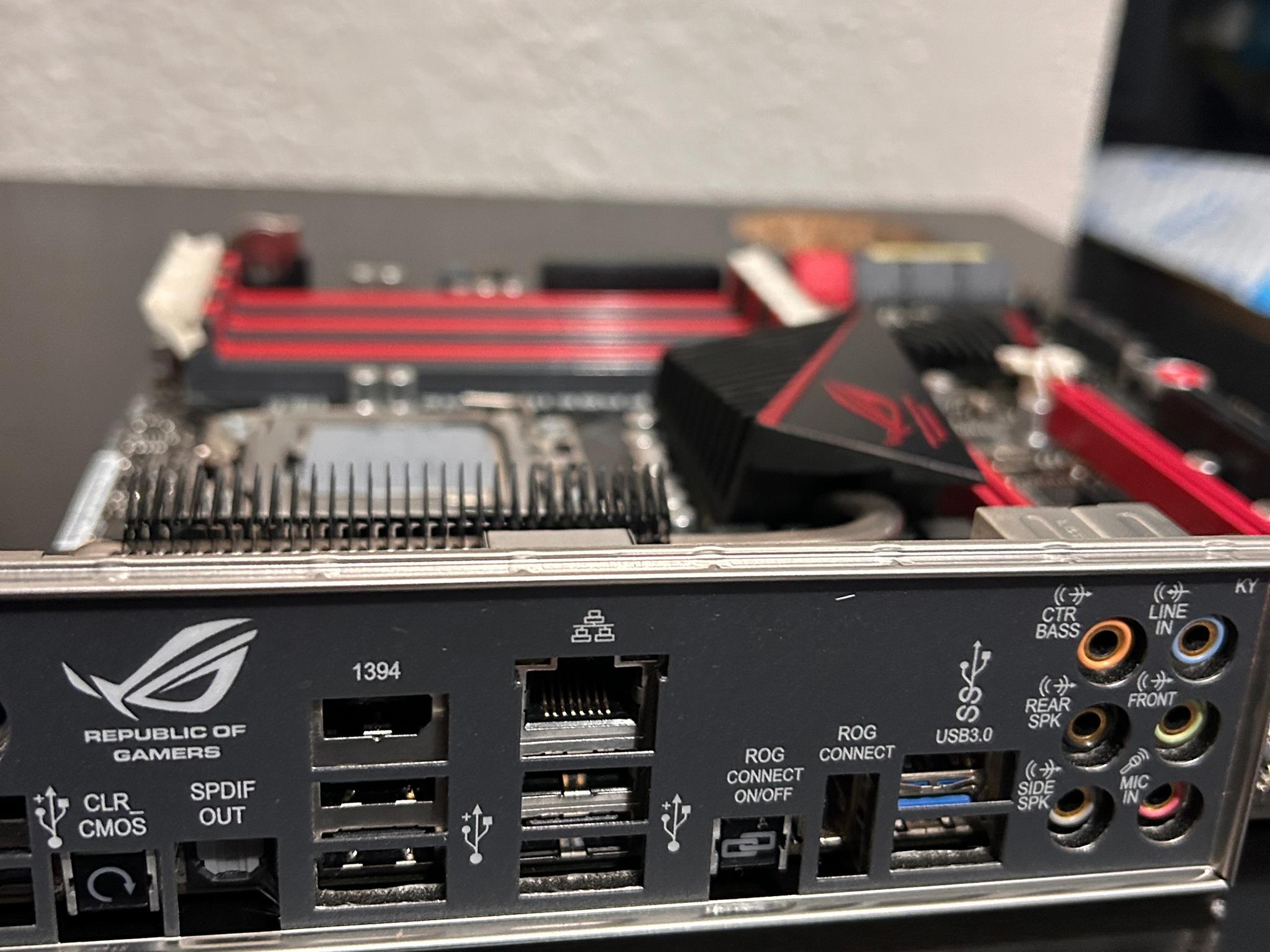 ASUS ROG x58 rampage iii gene motherboard with xeon x5650 cpu legacy gaming pc