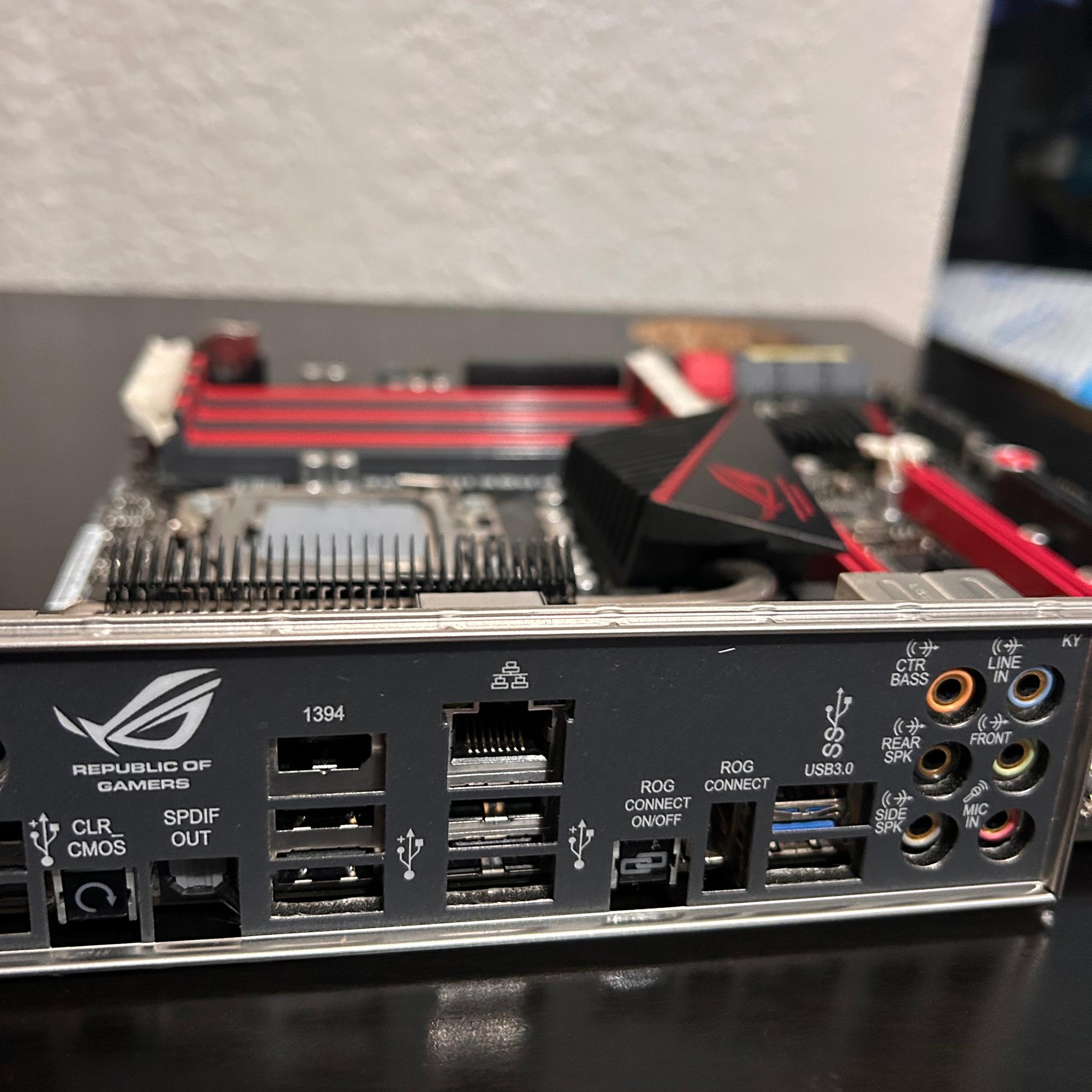ASUS ROG x58 rampage iii gene motherboard with xeon x5650 cpu legacy gaming pc