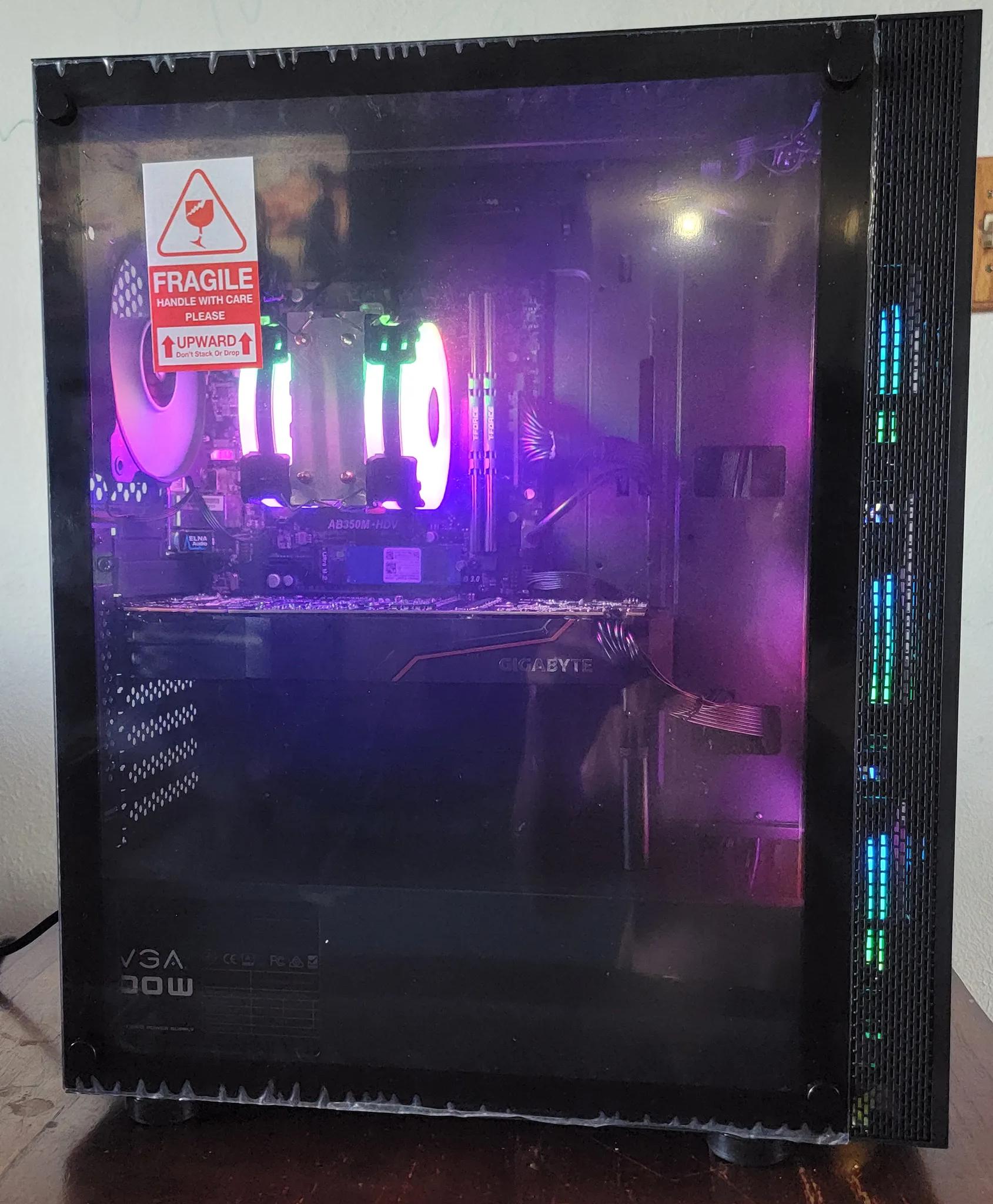1080p Gaming PC Ryzen 7 2700x GTX 1080 8gb OC